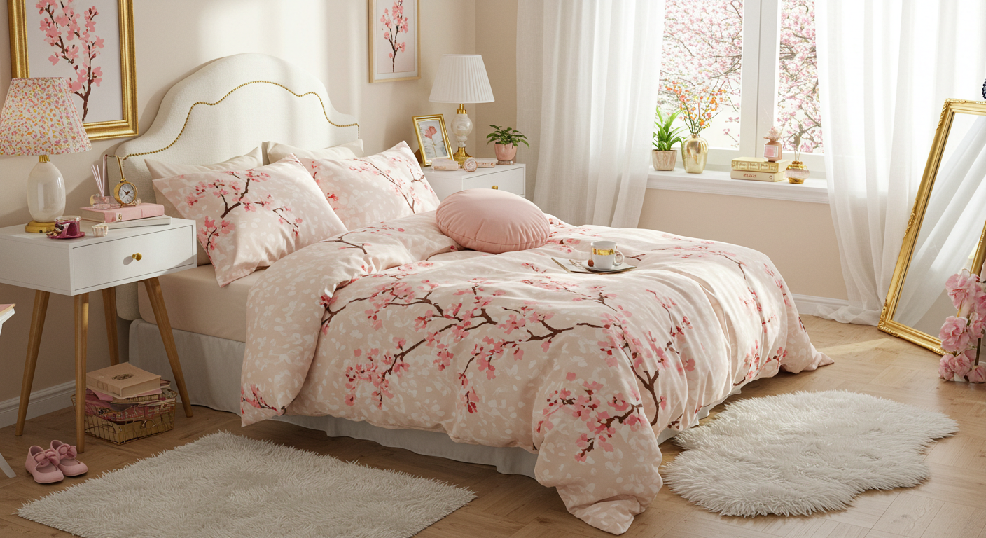 Sakura-Inspired Bedding: How to Refresh Your Bedding for Sakura Season 🌸