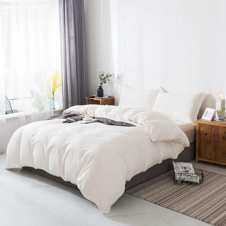 Mintorai Duvet Cover Set 100% Washed Microfiber Soft Hotel Luxury with Zipper Closure & Corner Ties