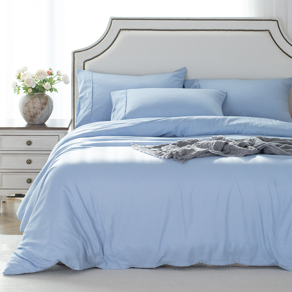 Mintorai Duvet Cover Bedding Set with Duvet Cover, Pillowcase, Fitted Sheet, Hypoallergenic and Breathable, Room Decor, Graduation Gifts