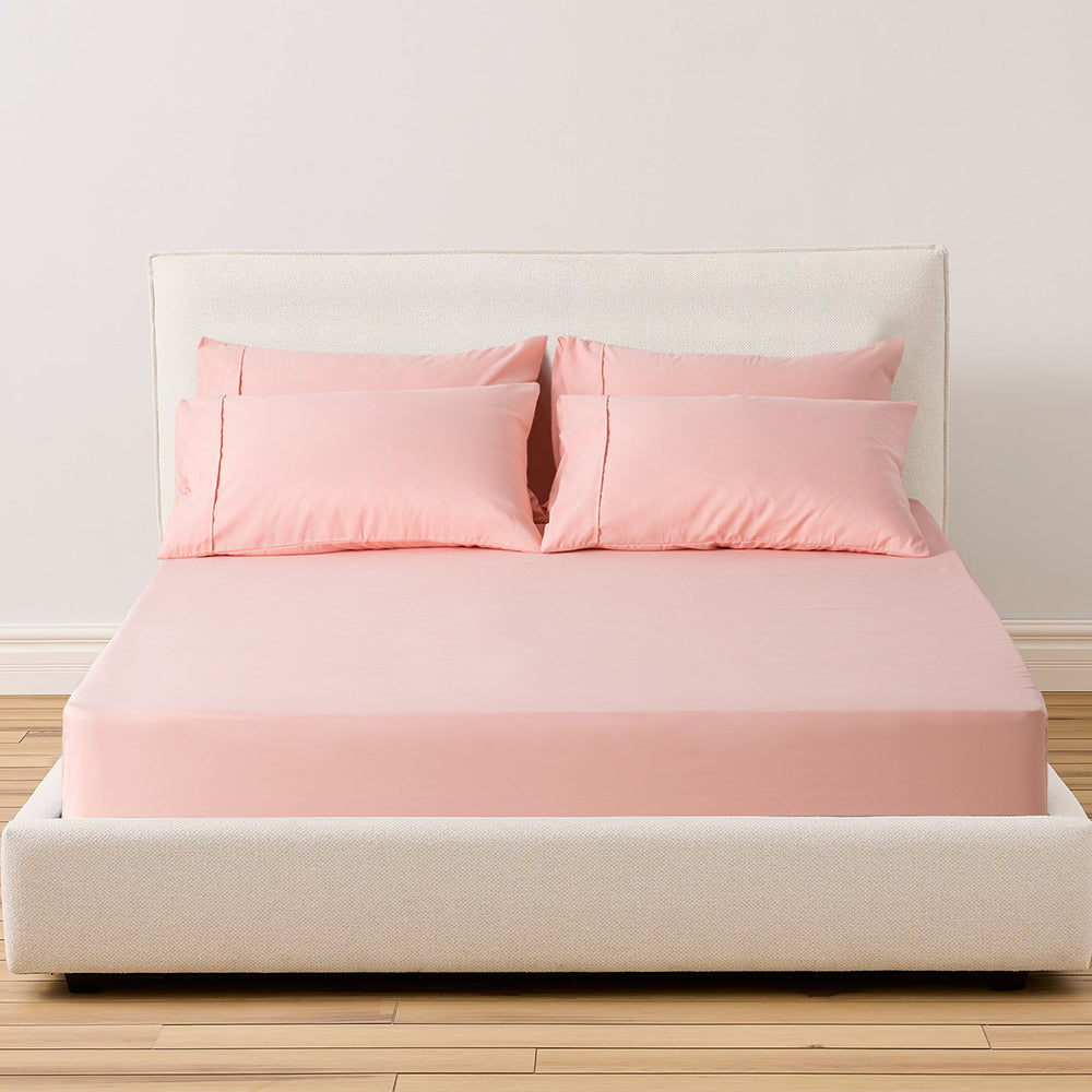 Mintorai All Season Deep Pocket Fitted Sheet Set with Pillowcases, Room Decor, Graduation Gifts