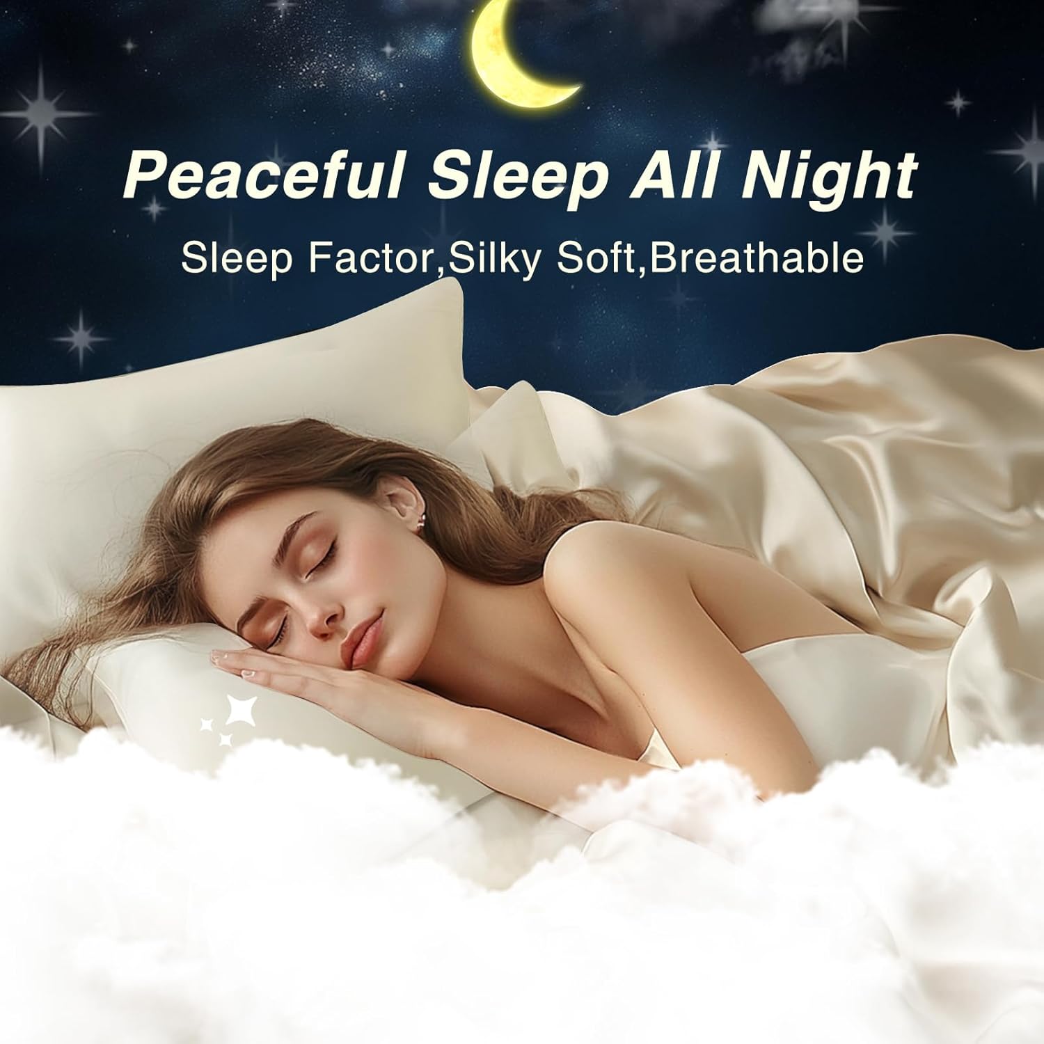 Mintorai Pure Silk Pillowcase Set of 2 - Soft, Smooth & Cooling, Luxury Silk Pillow Cover with Envelope Closure for Hair & Skin Care