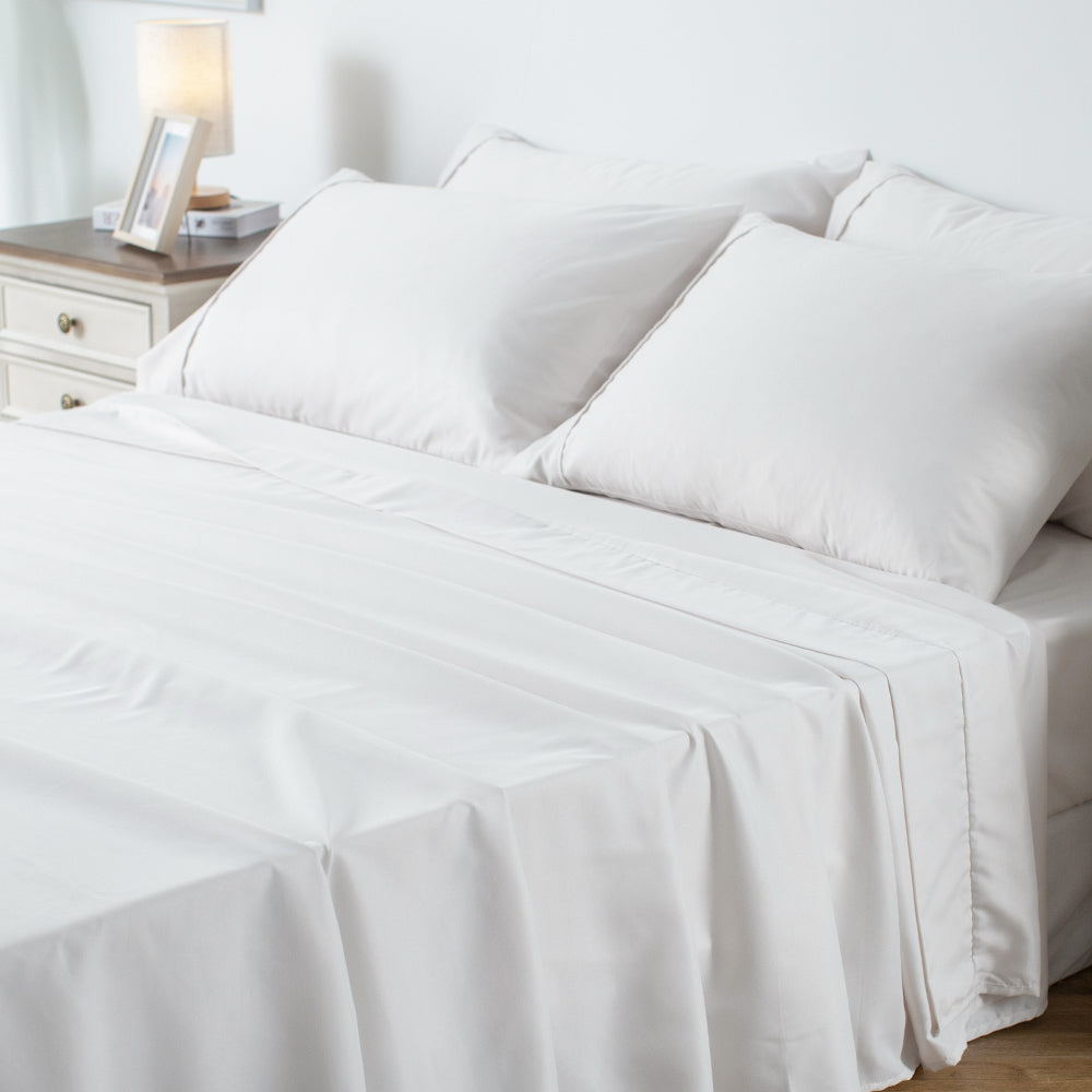 Mintorai Sheet Bedding Set with Pillowcase, Flat Sheet, Fitted Sheet, Hypoallergenic and Breathable, Room Decor, Graduation Gifts