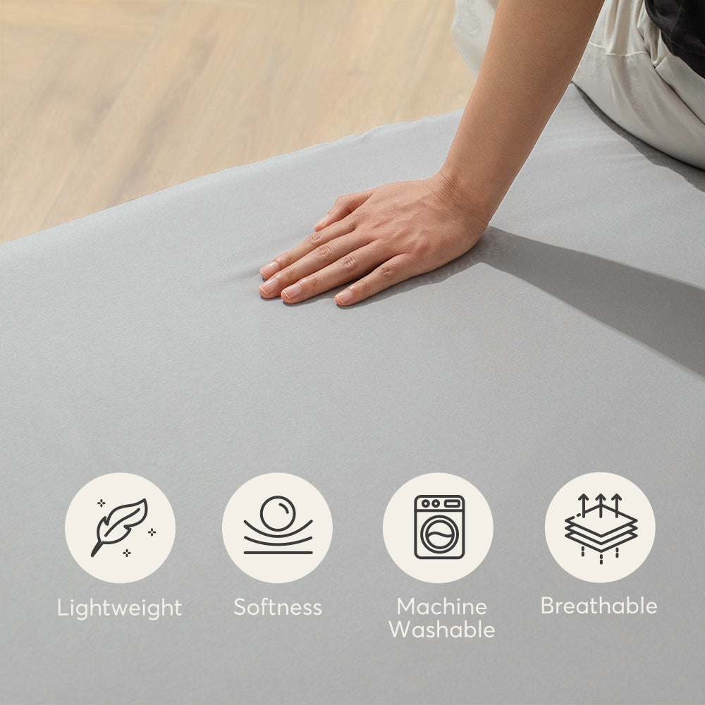 Mintorai All Season Deep Pocket Fitted Sheet Set with Pillowcases, Room Decor, Graduation Gifts