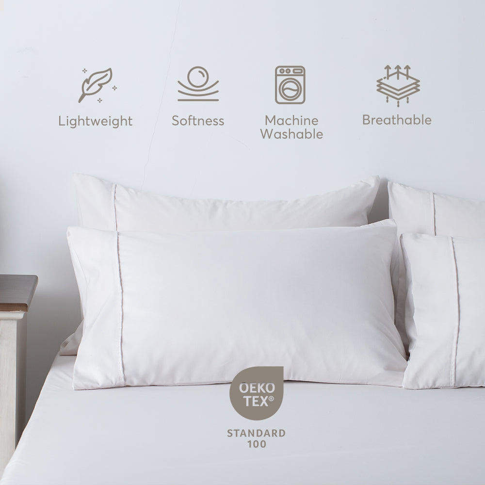 Mintorai All Season Deep Pocket Fitted Sheet Set with Pillowcases, Room Decor, Graduation Gifts