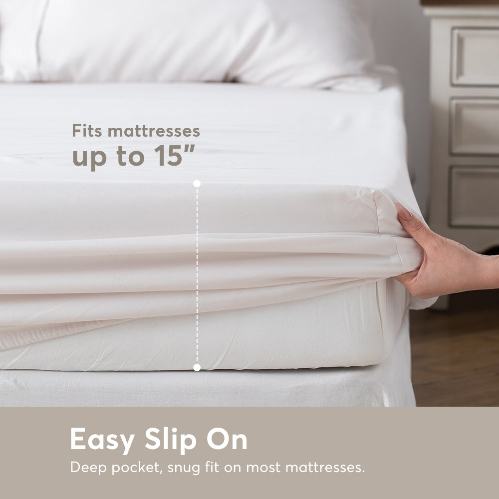 Mintorai Duvet Cover Bedding Set with Duvet Cover, Pillowcase, Fitted Sheet, Hypoallergenic and Breathable, Room Decor, Graduation Gifts