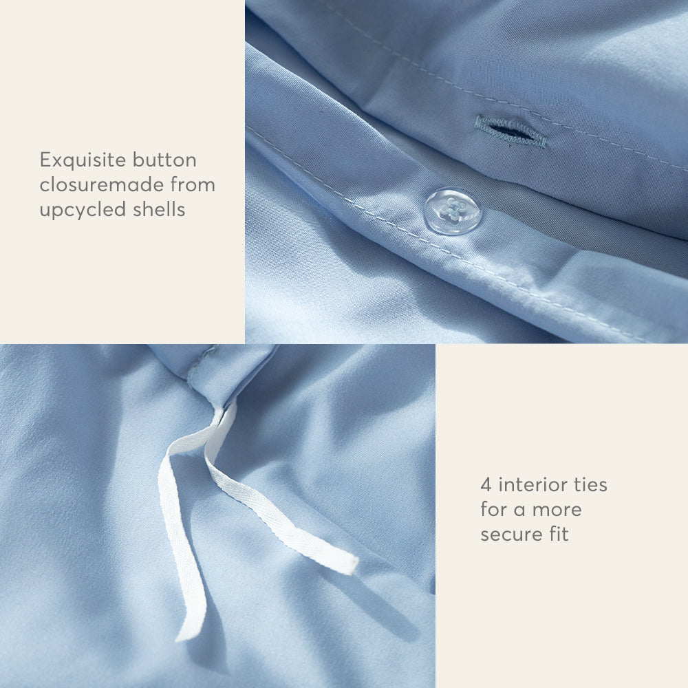 Mintorai Duvet Cover Bedding Set with Duvet Cover, Pillowcase, Fitted Sheet, Hypoallergenic and Breathable, Room Decor, Graduation Gifts