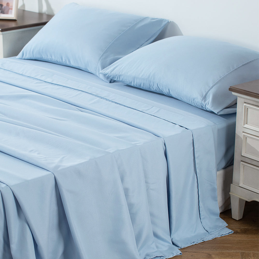 Mintorai Sheet Bedding Set with Pillowcase, Flat Sheet, Fitted Sheet, Hypoallergenic and Breathable, Room Decor, Graduation Gifts