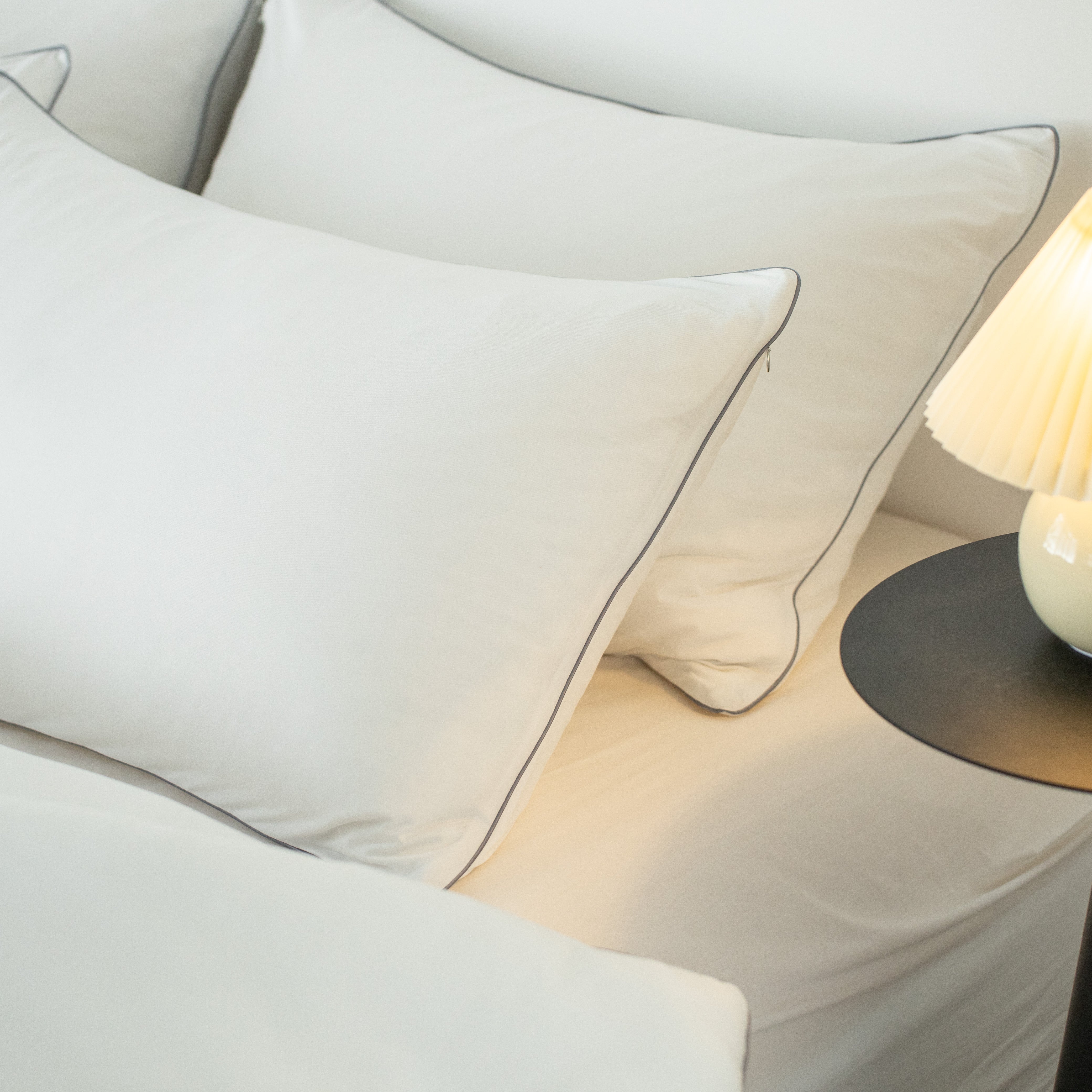 Mintorai Jersey Knit Ultra Soft Comforter Set, White