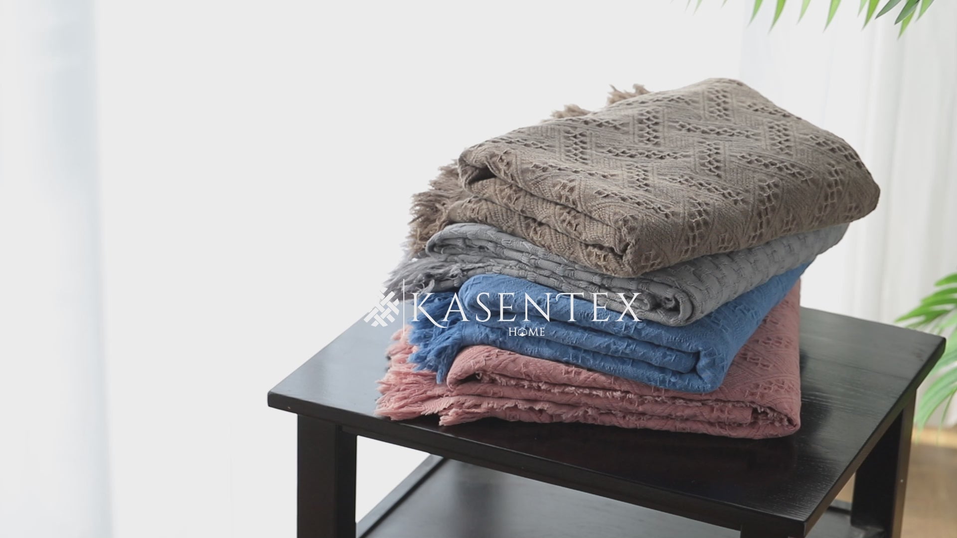 Mintorai 100% Cotton Soft Knitted Throw Blanket, Room Decor, Graduation Gifts, Fathers Day Gift, Mom Gift