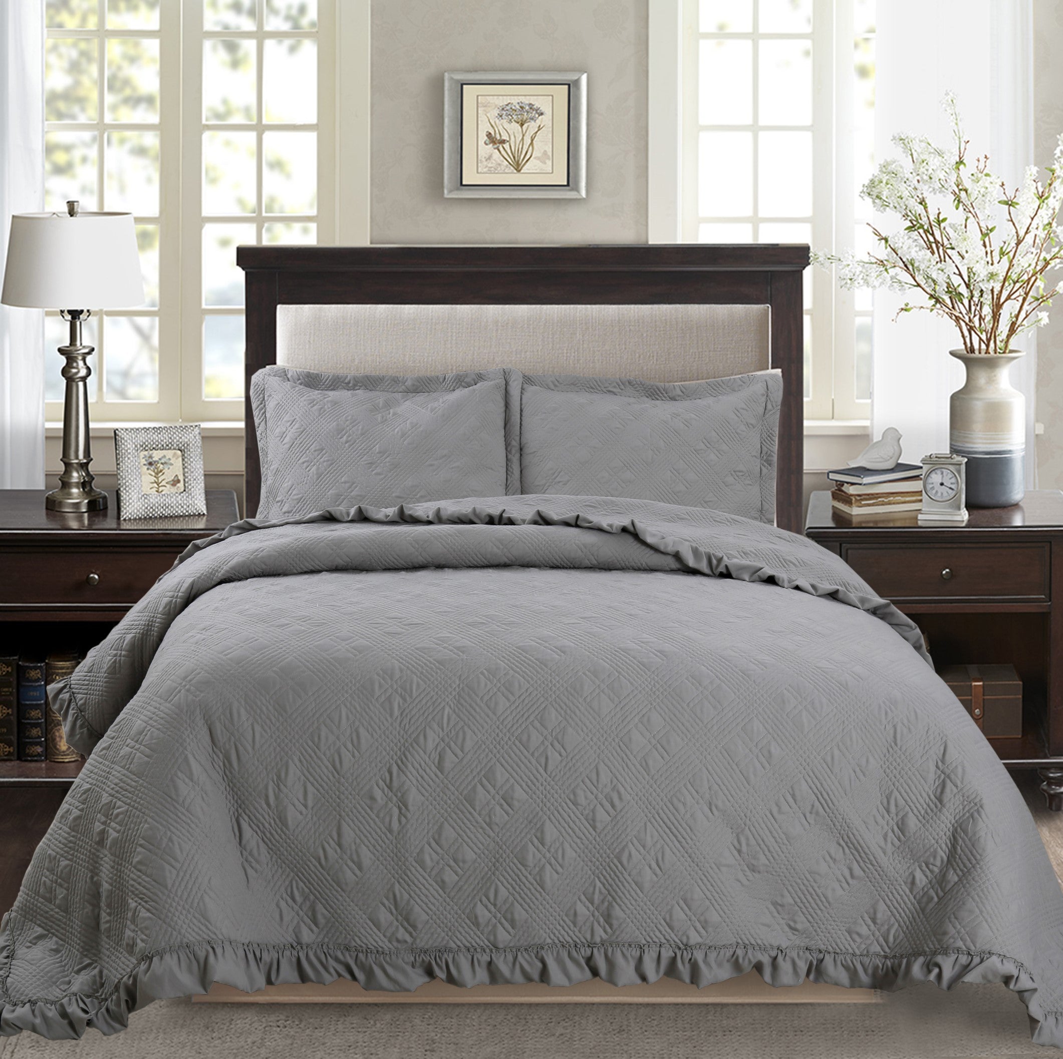 Mintorai All Season Cozy Diamond Design Quilt Set