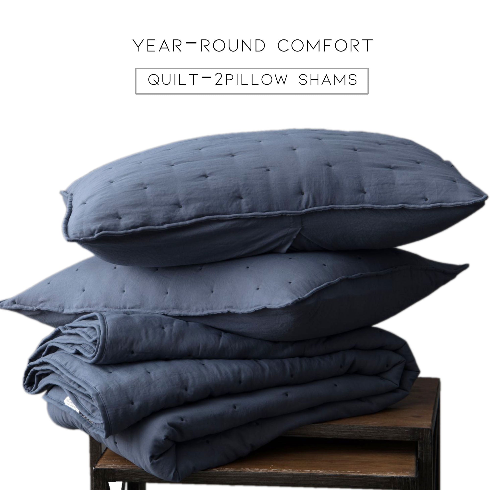 Mintorai Ultra Soft Nostalgic Dot Stitch Stone Washed Lightweight Quilt Set, Room Decor, Graduation Gifts, Fathers Day Gift, Mom Gift