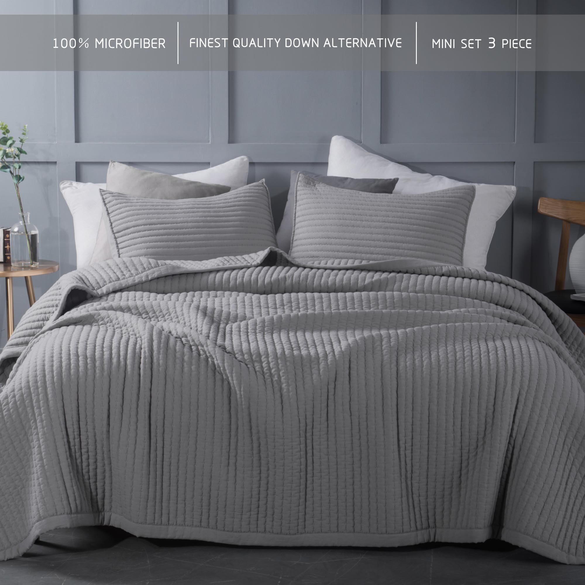 Mintorai Ultra Soft All Season Rustic Nostalgic Design Coverlet Set