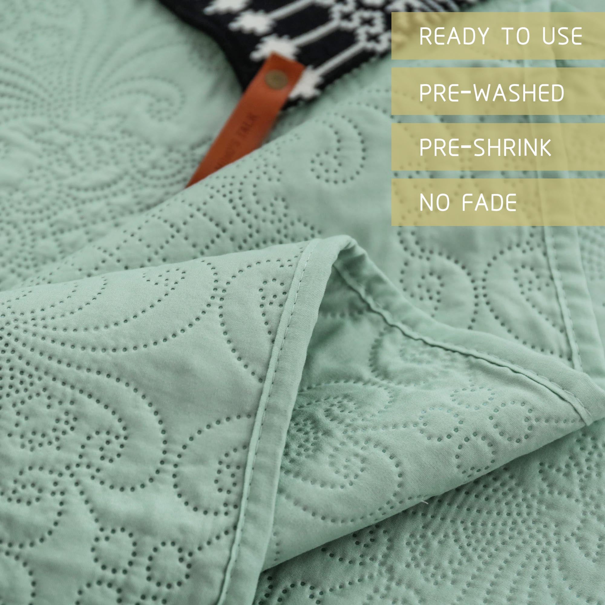 Mintorai Ultra Soft Floral Coverlet Quilt Bedding Set