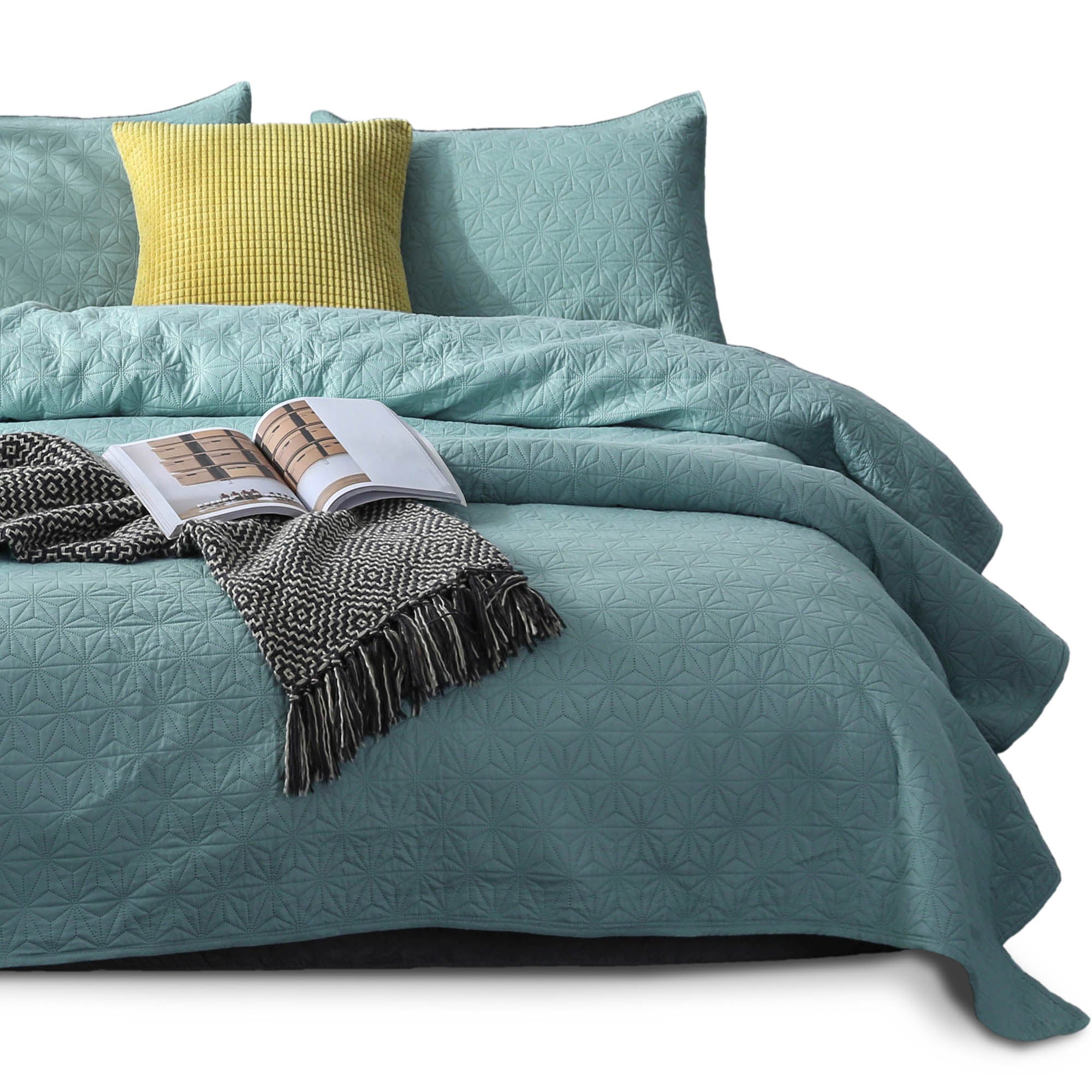 Mintorai Ultra Soft Star Contemporary Design Bedding Coverlet Set, Room Decor, Graduation Gifts