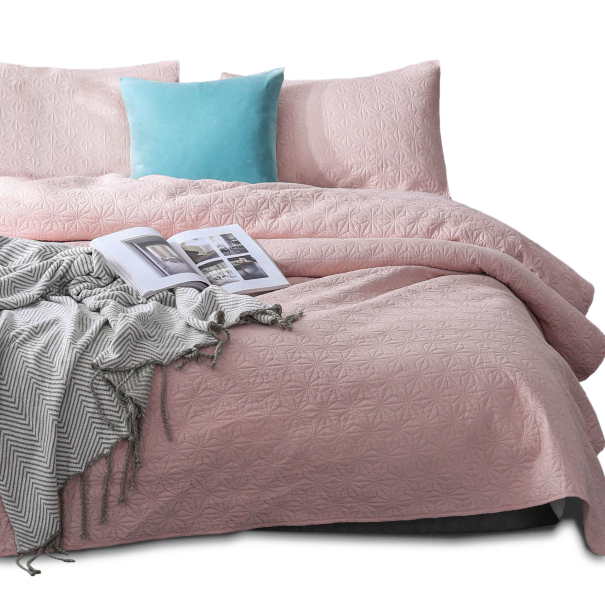 Mintorai Ultra Soft Star Contemporary Design Bedding Coverlet Set, Room Decor, Graduation Gifts