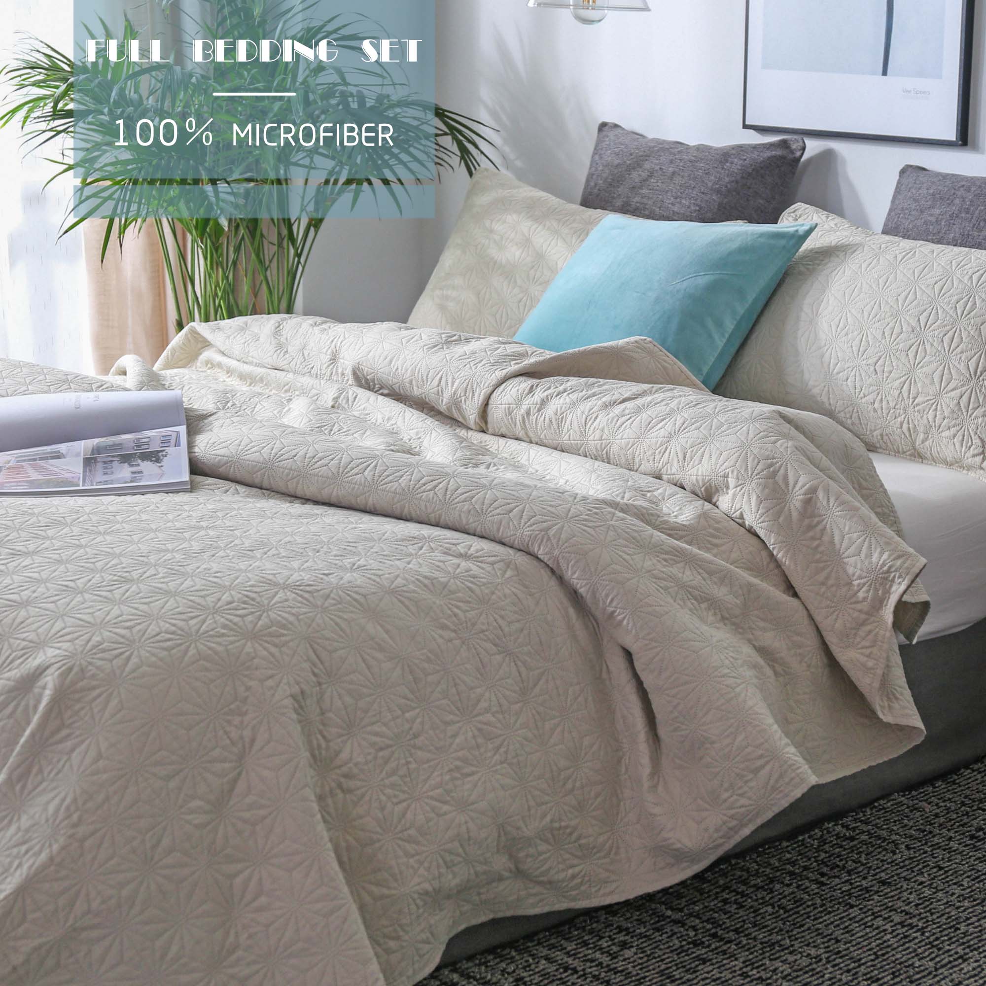 Mintorai Ultra Soft Star Contemporary Design Bedding Coverlet Set, Room Decor, Graduation Gifts