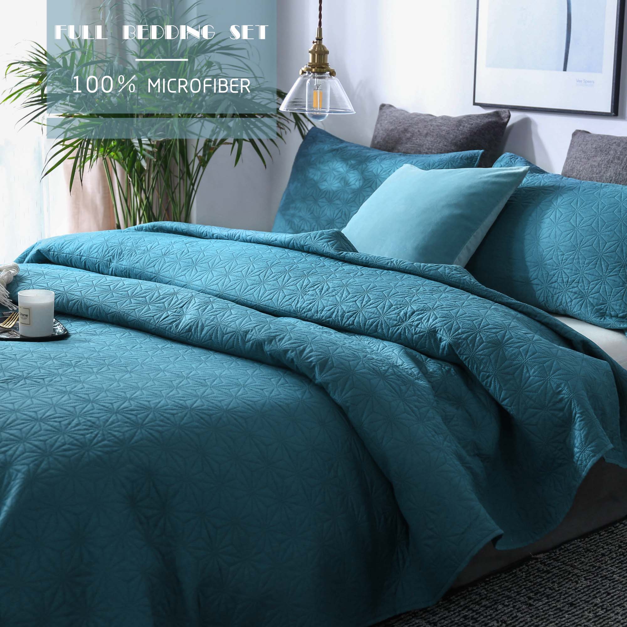 Mintorai Ultra Soft Star Contemporary Design Bedding Coverlet Set, Room Decor, Graduation Gifts