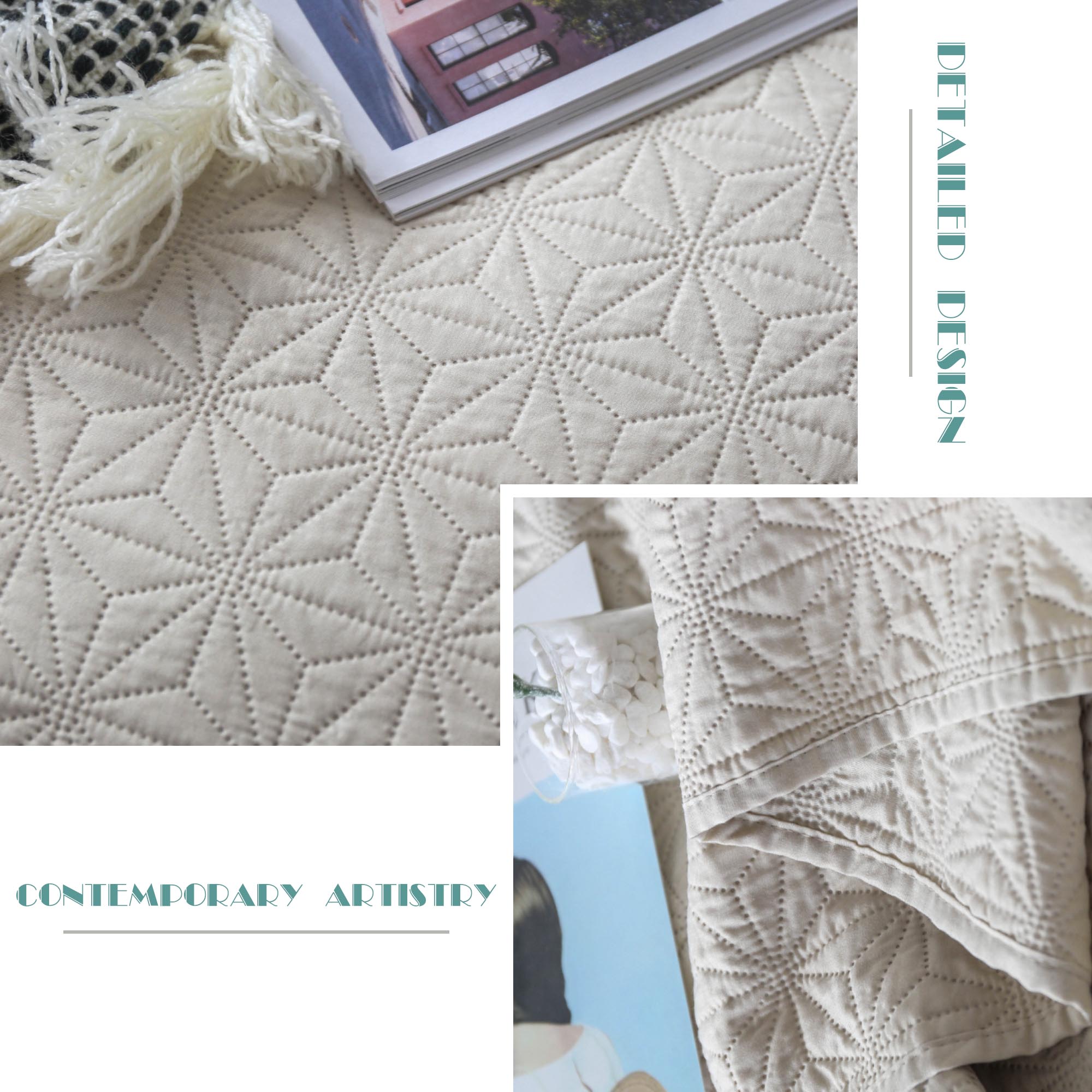 Mintorai Ultra Soft Star Contemporary Design Bedding Coverlet Set, Room Decor, Graduation Gifts