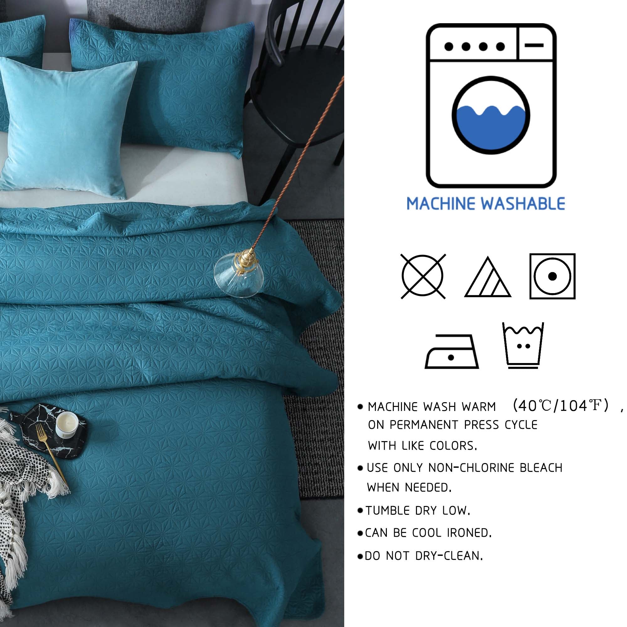 Mintorai Ultra Soft Star Contemporary Design Bedding Coverlet Set, Room Decor, Graduation Gifts