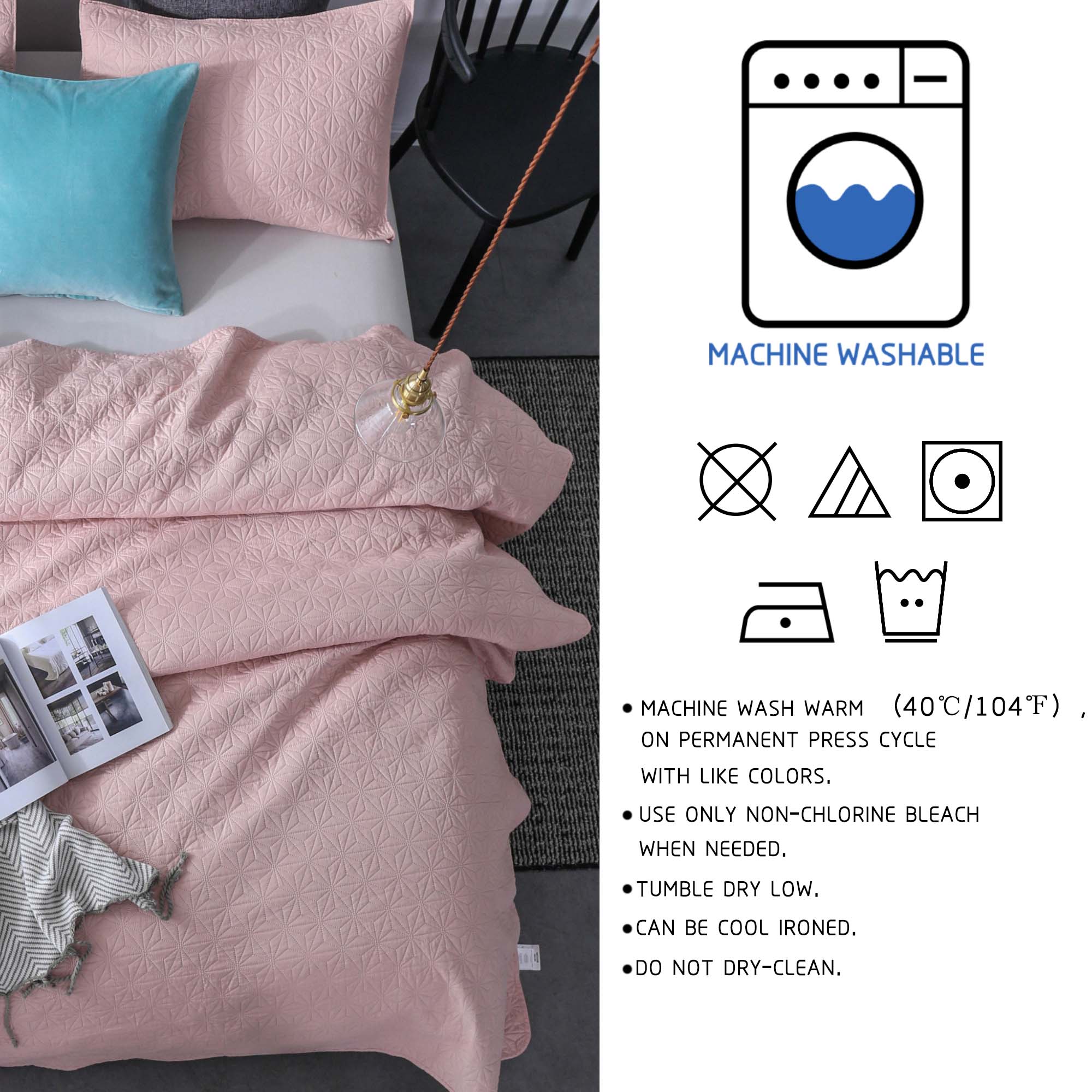 Mintorai Ultra Soft Star Contemporary Design Bedding Coverlet Set, Room Decor, Graduation Gifts