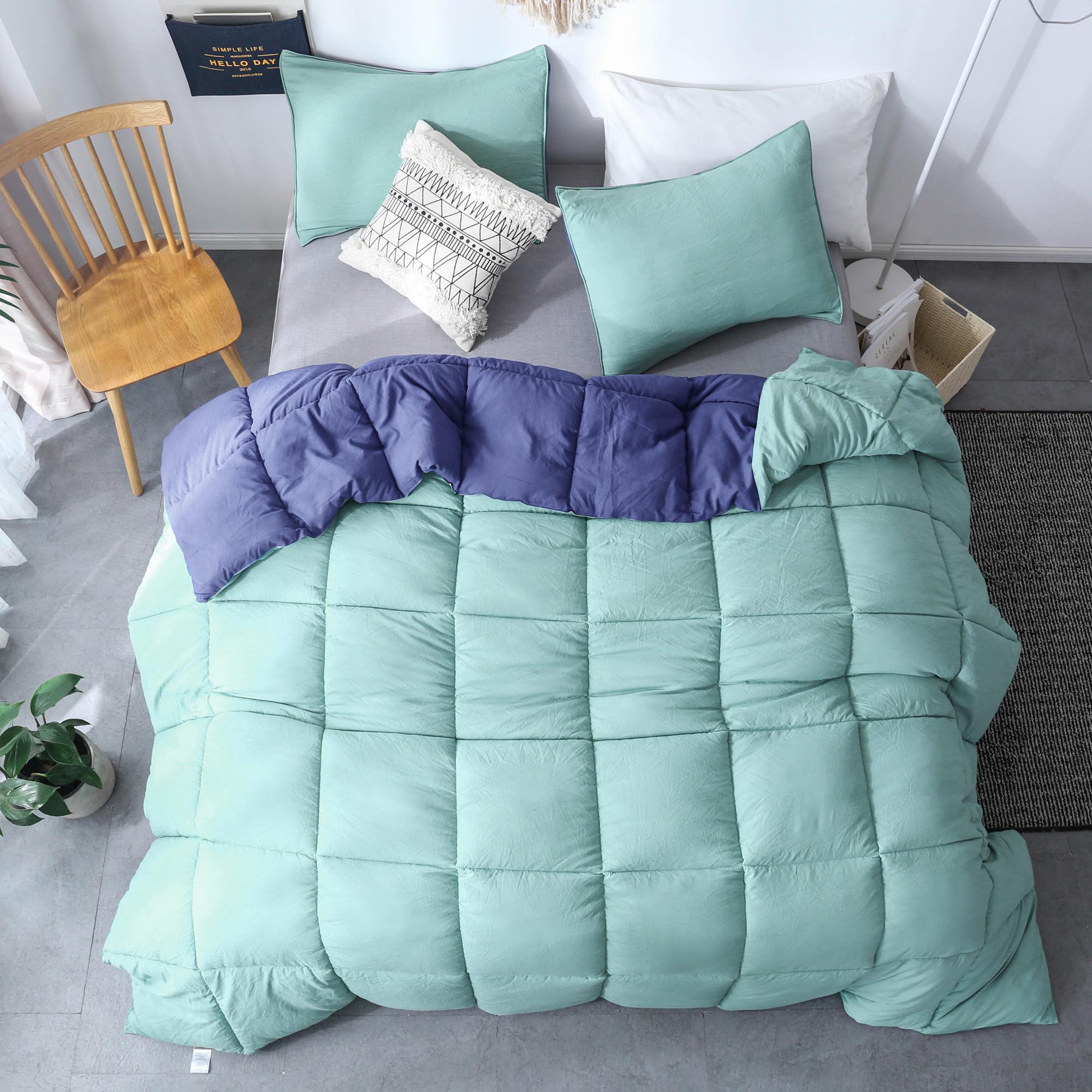 Mintorai Cozy Soft Luxury Down Alternative Comforter Set - Reversible & Machine Washable - Mintorai