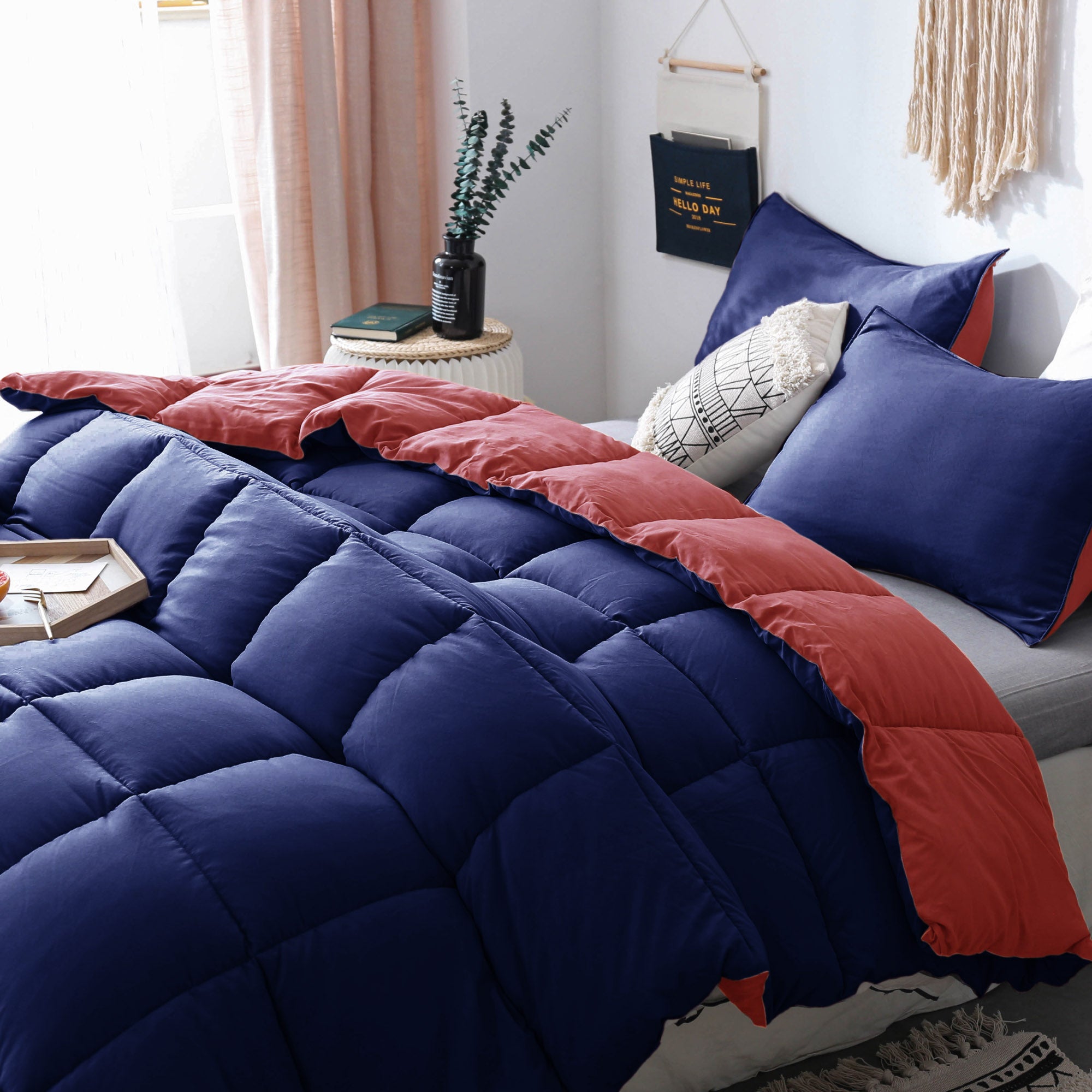 Mintorai Cozy Soft Luxury Down Alternative Comforter Set - Reversible & Machine Washable - Mintorai