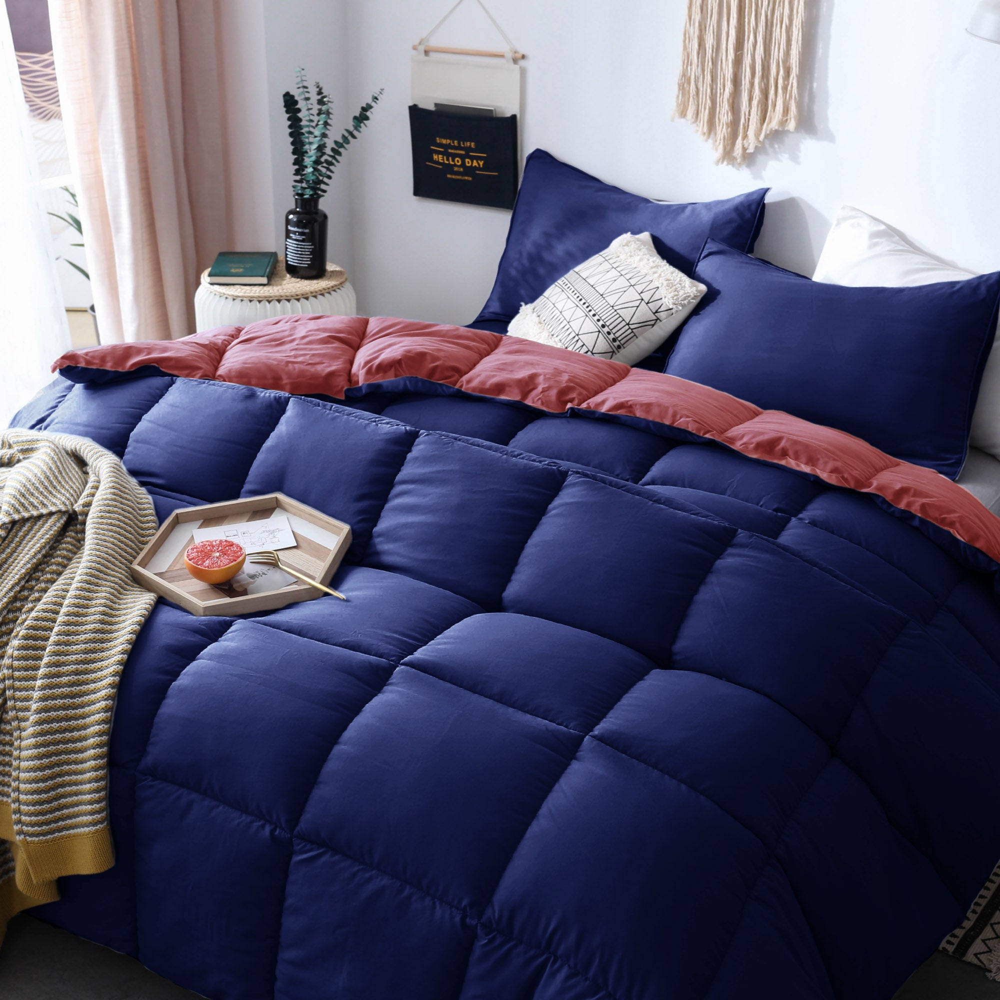 Mintorai Cozy Soft Luxury Down Alternative Comforter Set - Reversible & Machine Washable - Mintorai