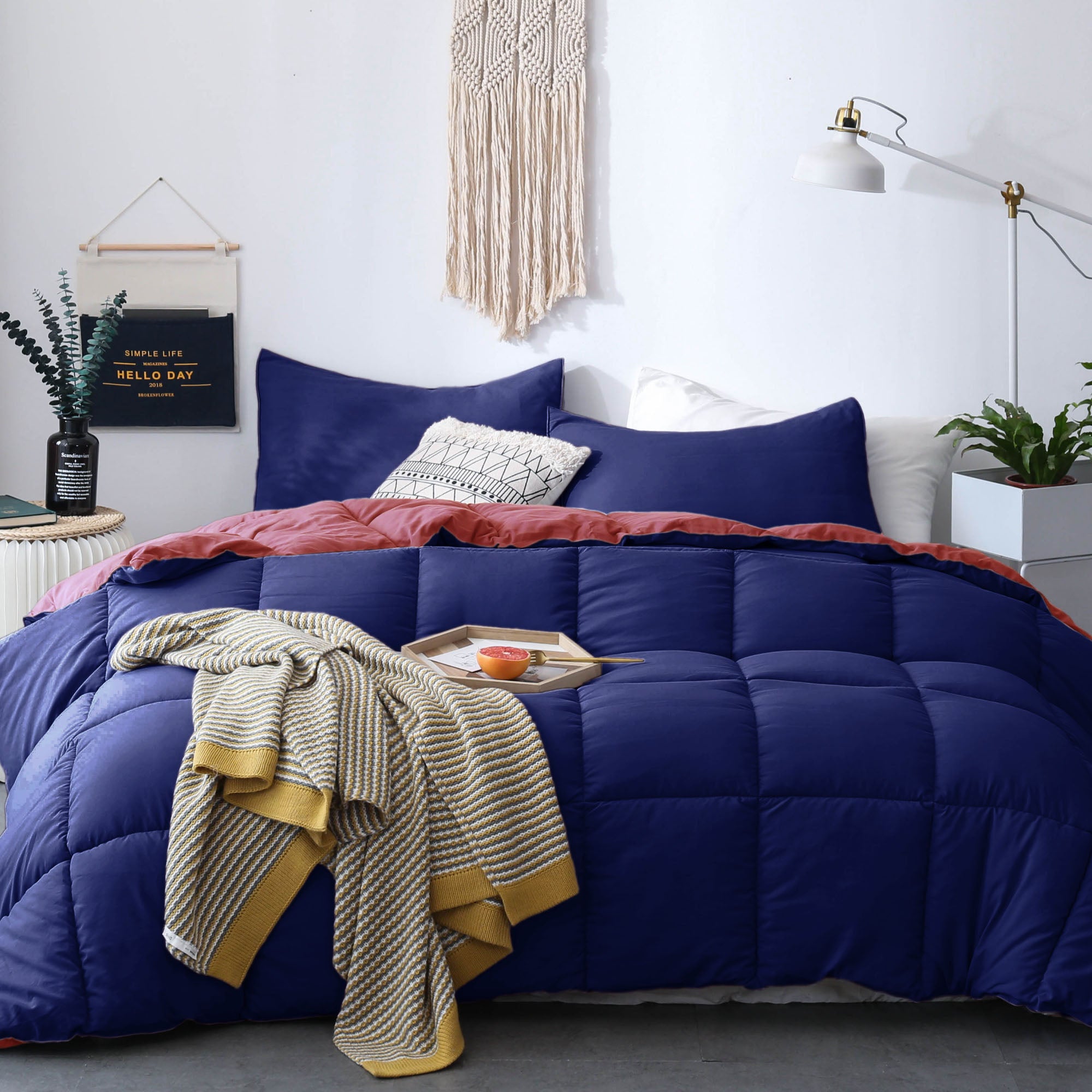 Mintorai Cozy Soft Luxury Down Alternative Comforter Set - Reversible & Machine Washable - Mintorai
