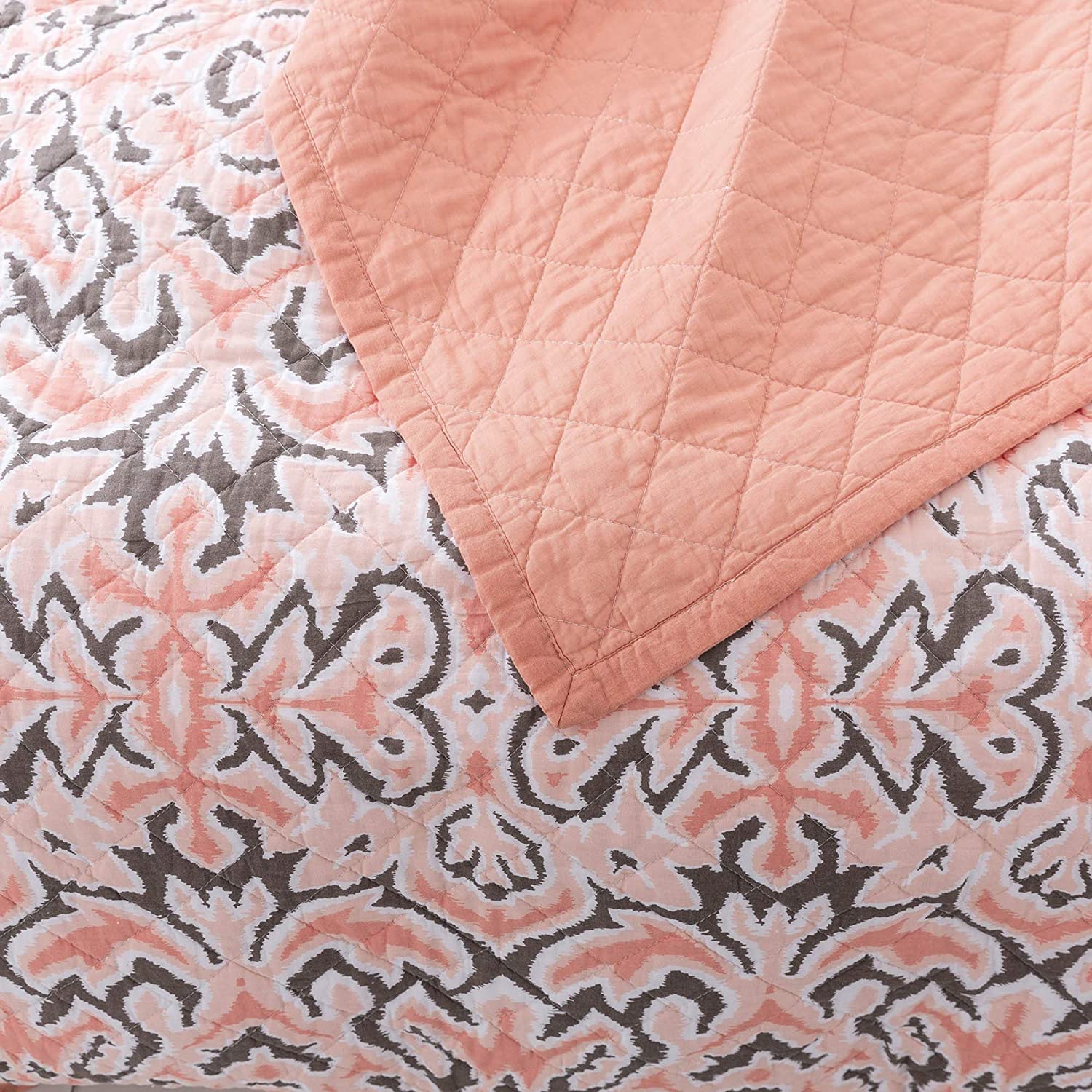 Mintorai 100% Cotton Summer Ultra Soft Floral Design 3 Piece Reversible Bedding Set, Room Decor, Graduation Gifts