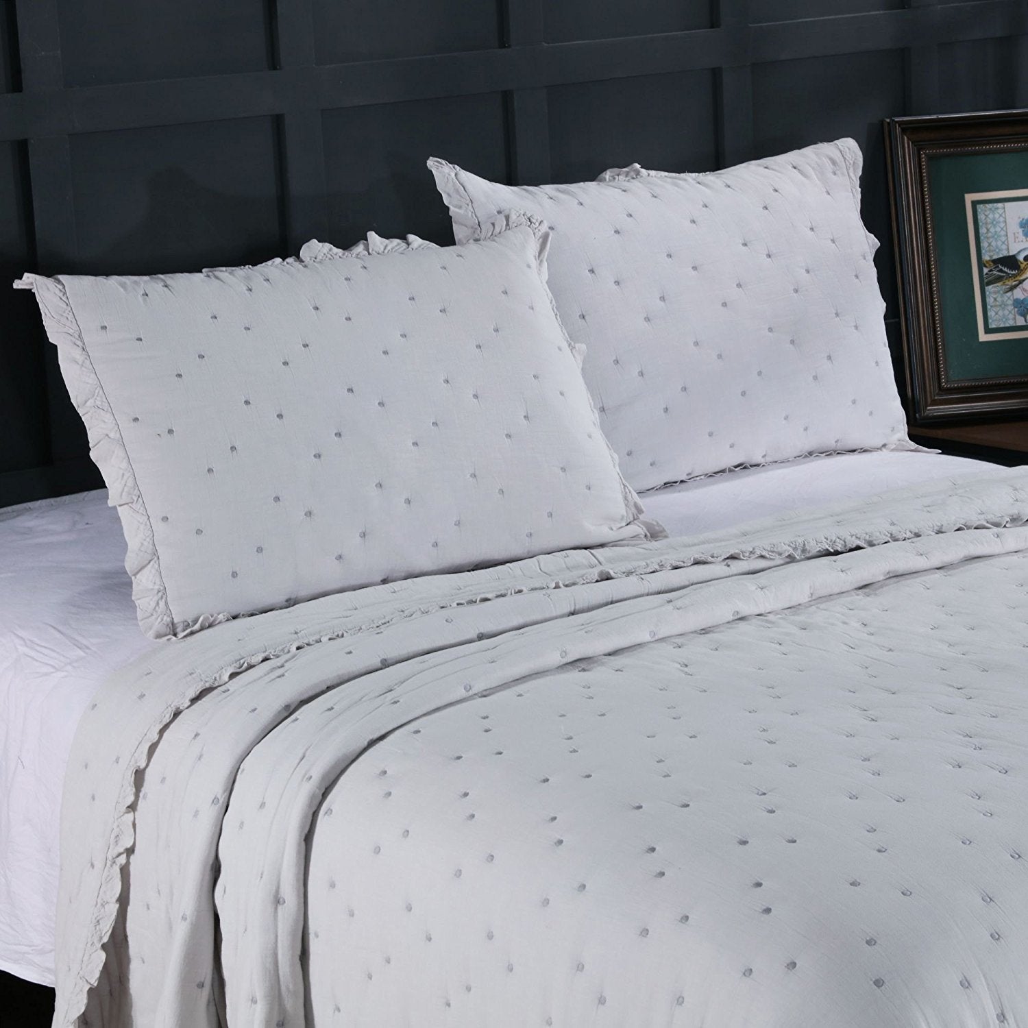 Mintorai Cotton Ultra Soft Dot Stitched Quilt Set