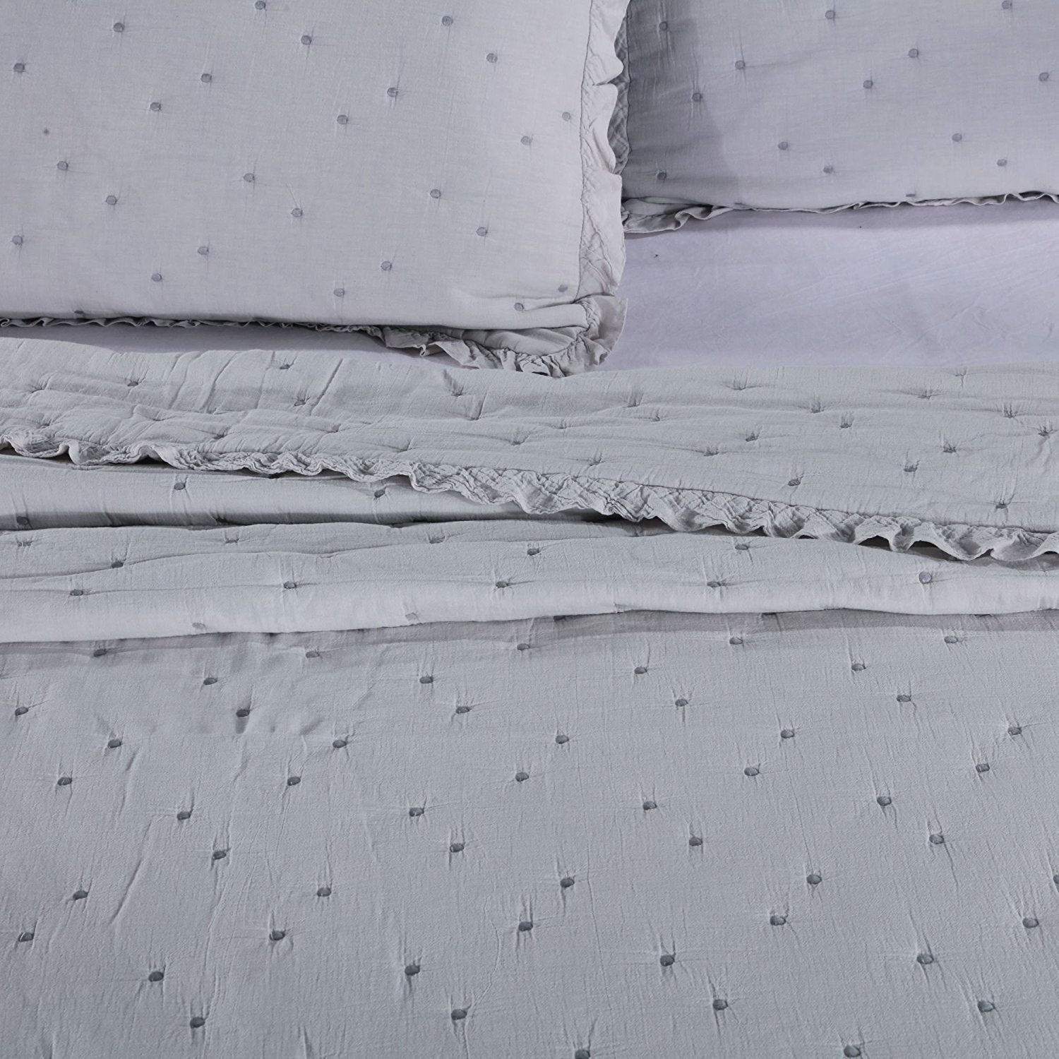 Mintorai Cotton Ultra Soft Dot Stitched Quilt Set