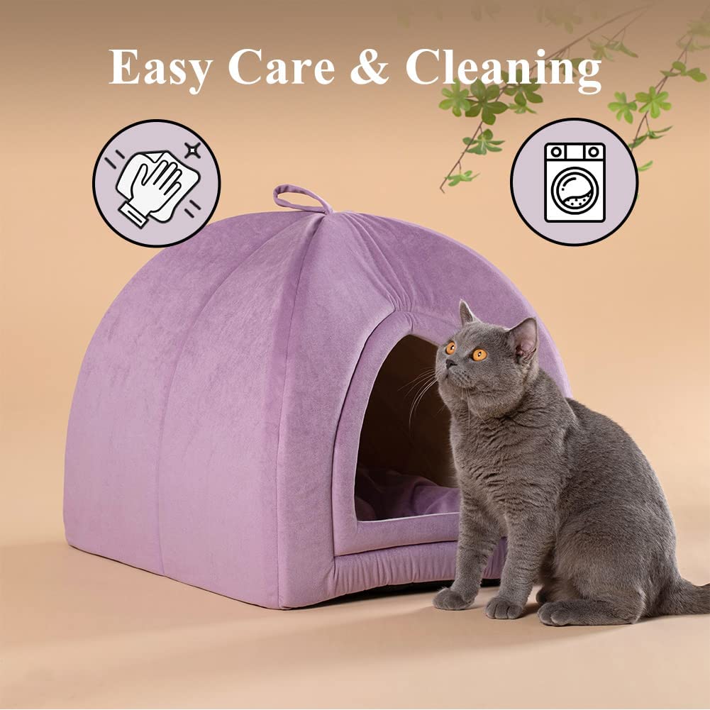 Mintorai Cat Bed, Lovely Tent with Removable Washable Pillow Cushion