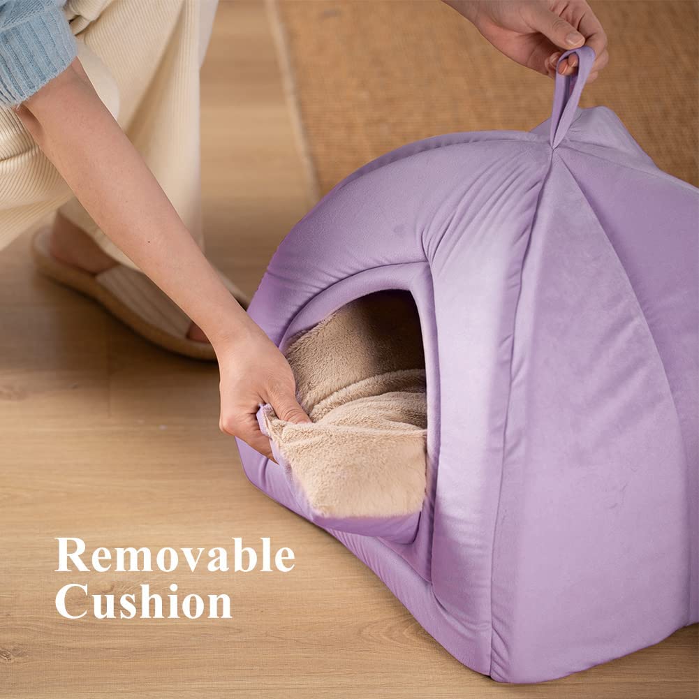 Mintorai Cat Bed, Lovely Tent with Removable Washable Pillow Cushion