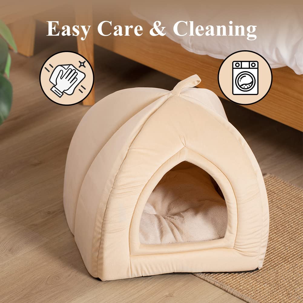 Mintorai Cat Bed, Lovely Tent with Removable Washable Pillow Cushion