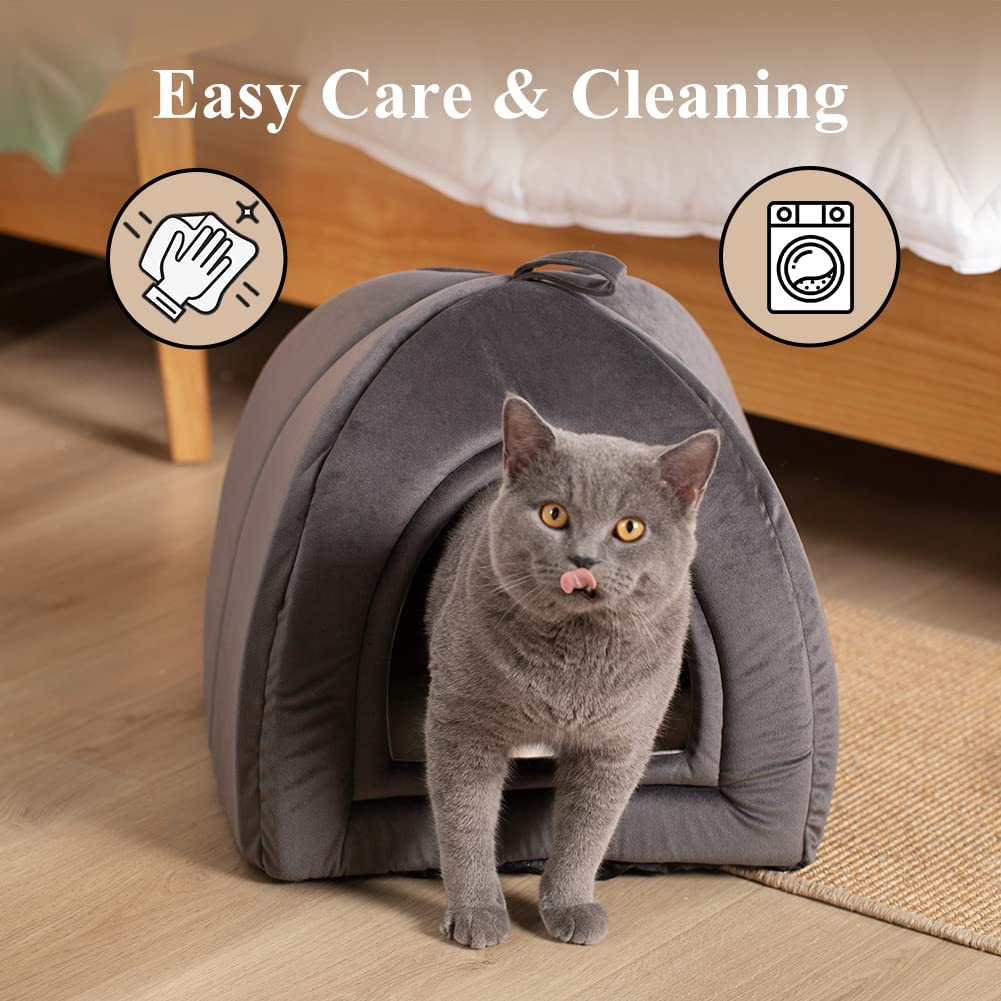 Mintorai Cat Bed, Lovely Tent with Removable Washable Pillow Cushion