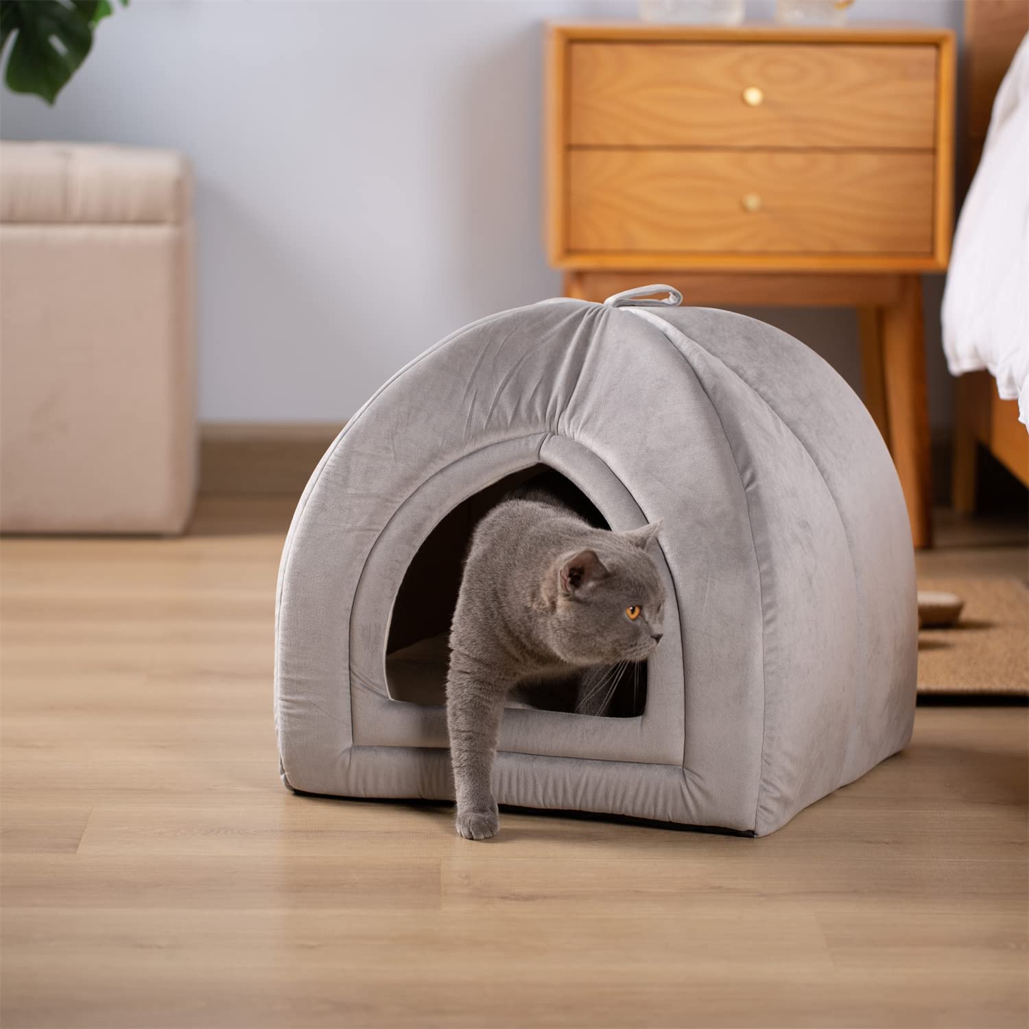 Mintorai Cat Bed, Lovely Tent with Removable Washable Pillow Cushion