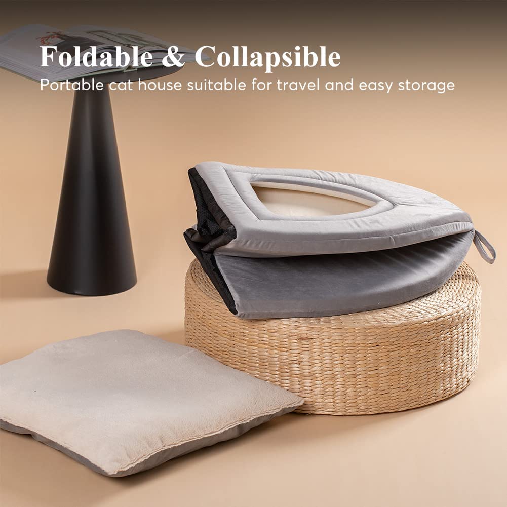 Mintorai Cat Bed, Lovely Tent with Removable Washable Pillow Cushion