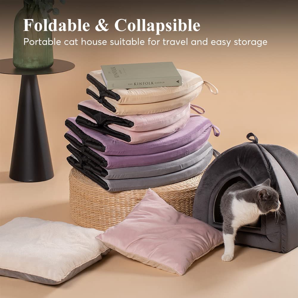 Mintorai Cat Bed, Lovely Tent with Removable Washable Pillow Cushion