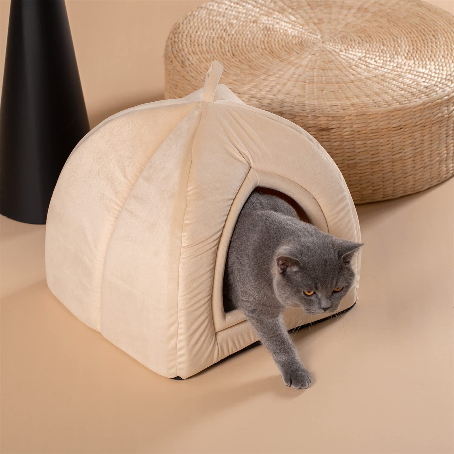 Mintorai Cat Bed, Lovely Tent with Removable Washable Pillow Cushion