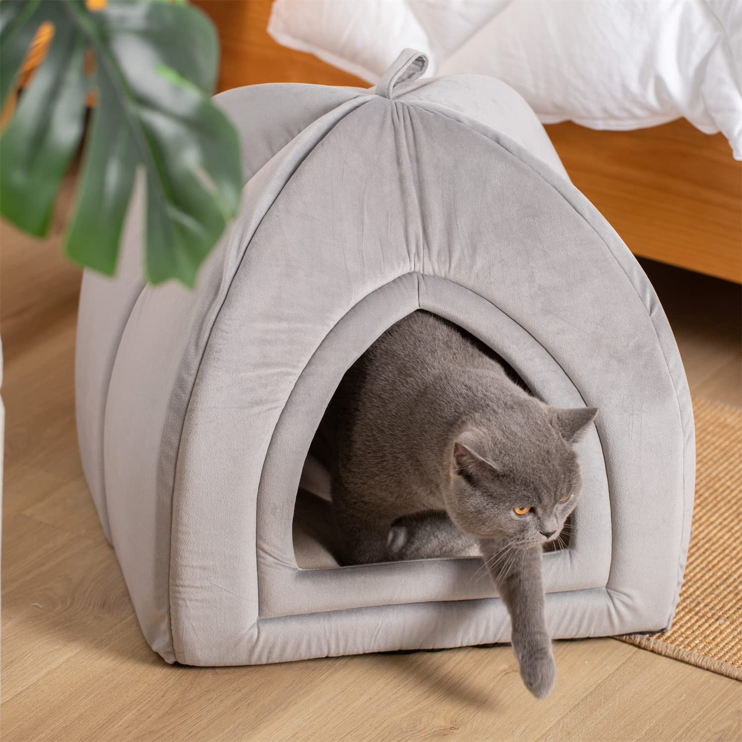Mintorai Cat Bed, Lovely Tent with Removable Washable Pillow Cushion