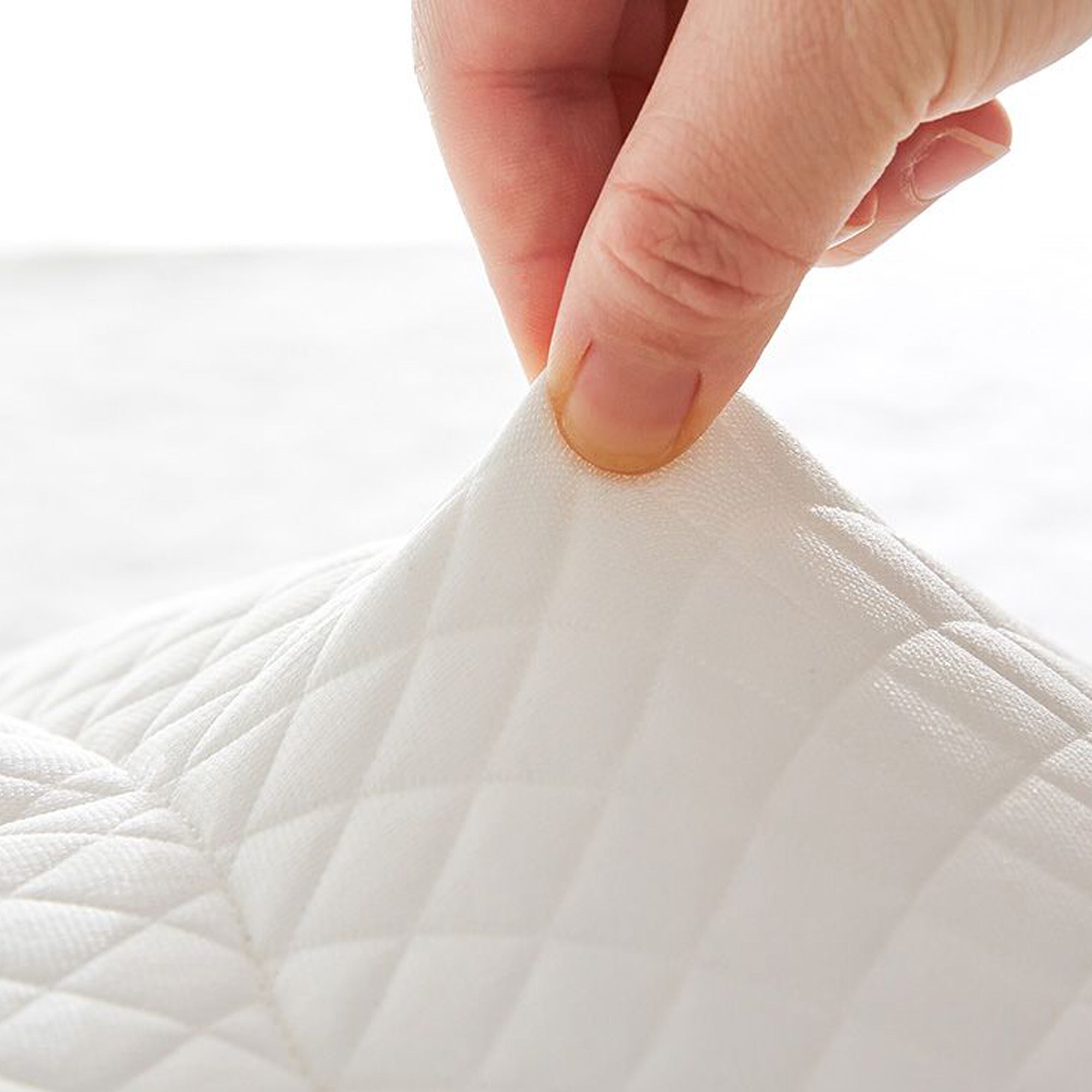 Mintorai Waterproof Foam Pillow, Medium Support Low Loft Slim Contour, White