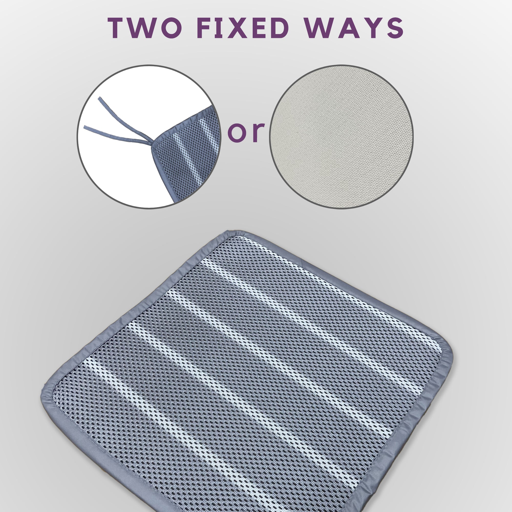 Mintorai Yoga Meditation Square Cushion, Blue or Gray or Green