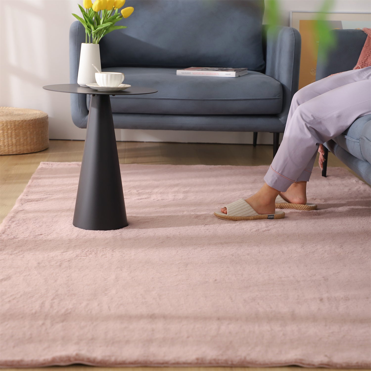 Mintorai Fluffy Elegant Faux Fur Area Rugs, Ultra Soft, Room Decor, Graduation Gifts, Fathers Day Gift, Mom Gift