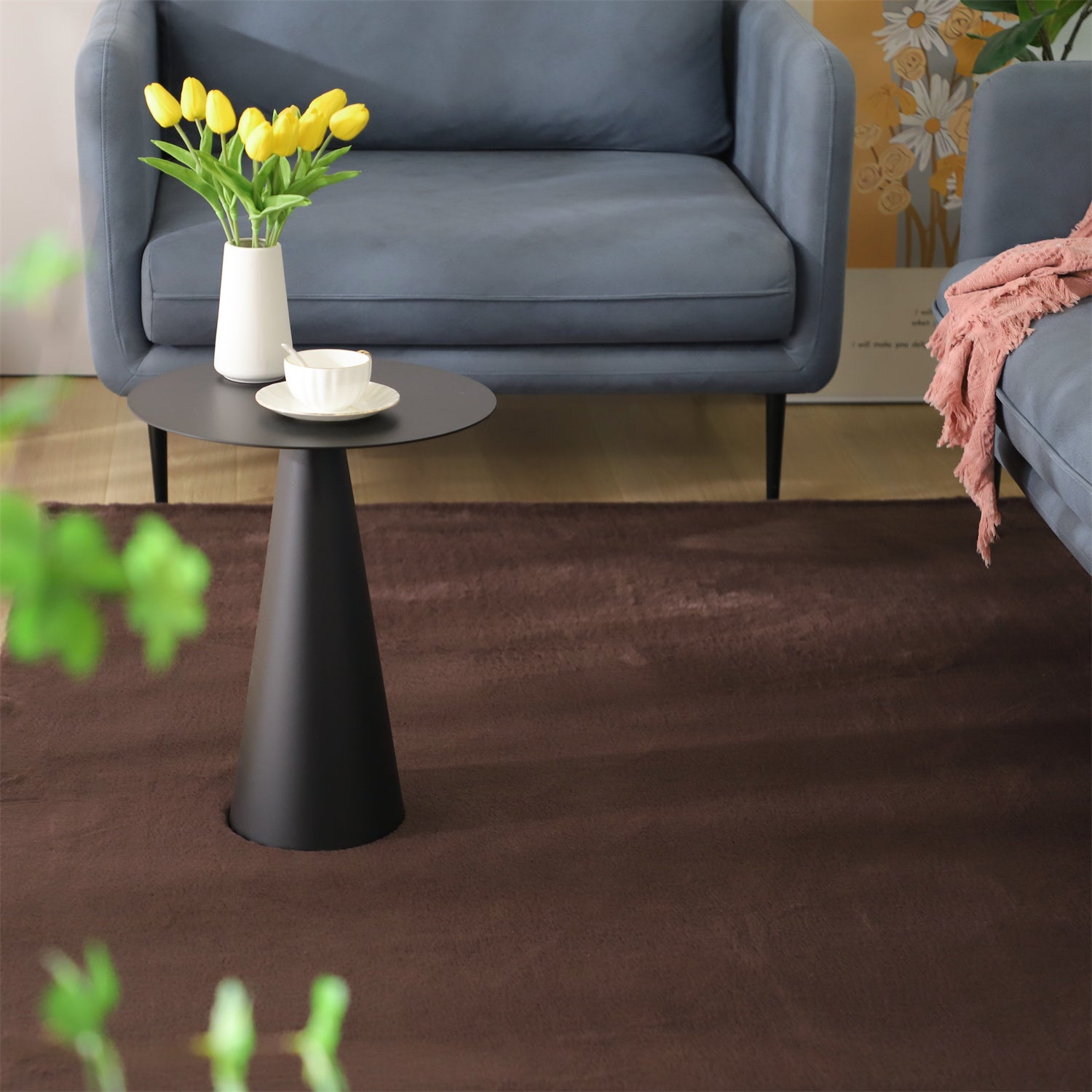 Mintorai Fluffy Elegant Faux Fur Area Rugs, Ultra Soft, Room Decor, Graduation Gifts, Fathers Day Gift, Mom Gift