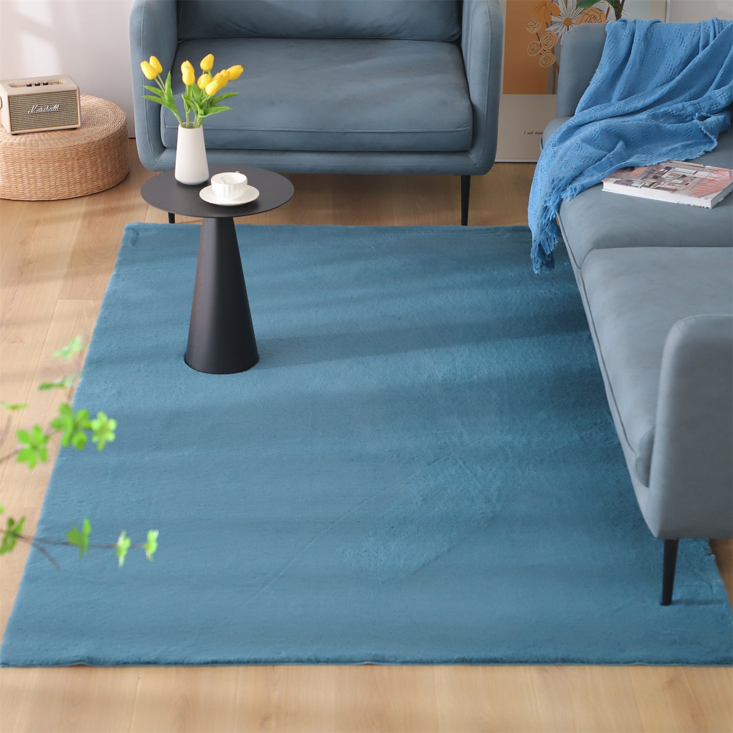 Mintorai Fluffy Elegant Faux Fur Area Rugs, Ultra Soft, Room Decor, Graduation Gifts, Fathers Day Gift, Mom Gift