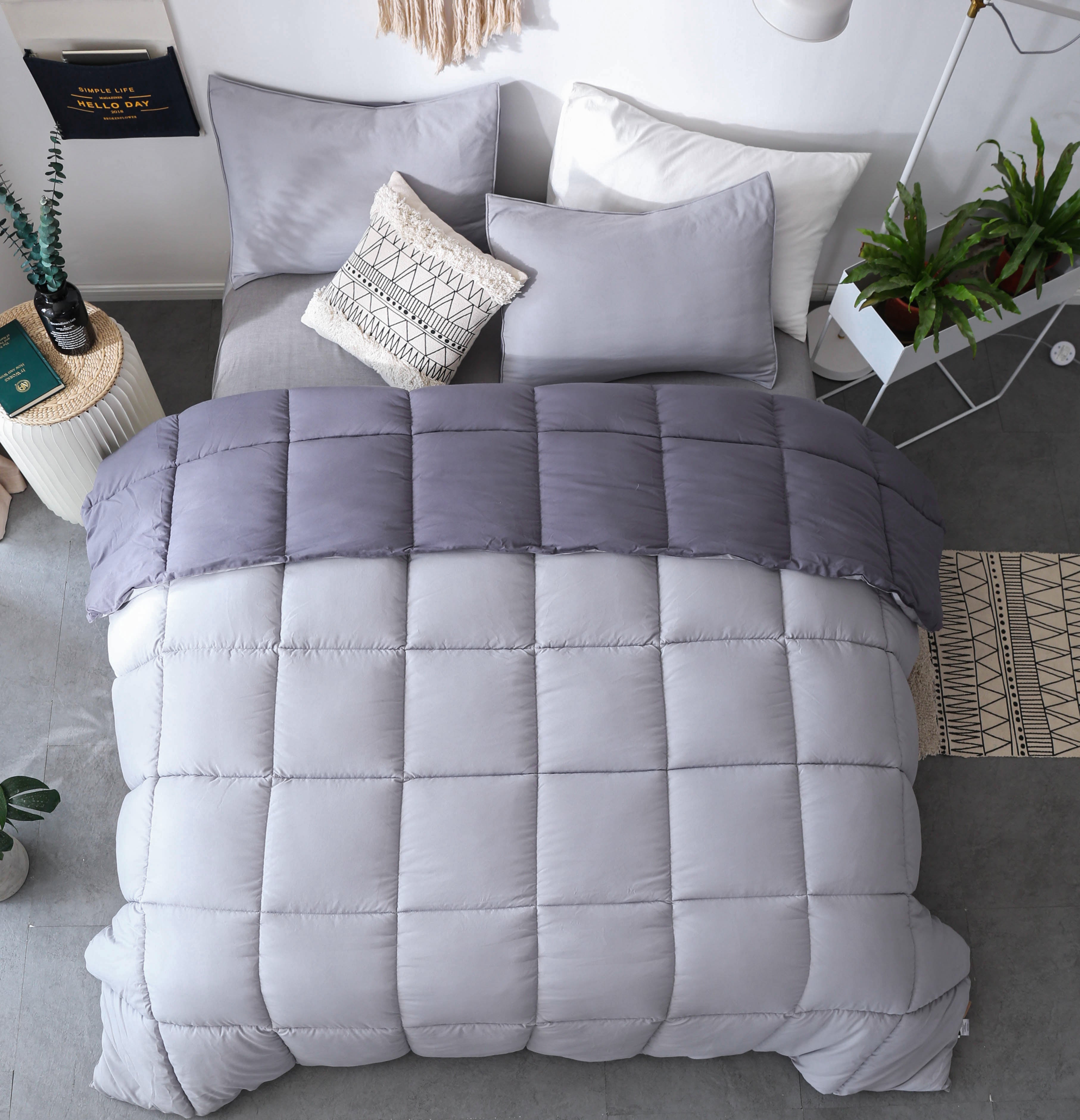 Mintorai Cozy Soft Luxury Down Alternative Comforter Set - Reversible & Machine Washable - Mintorai