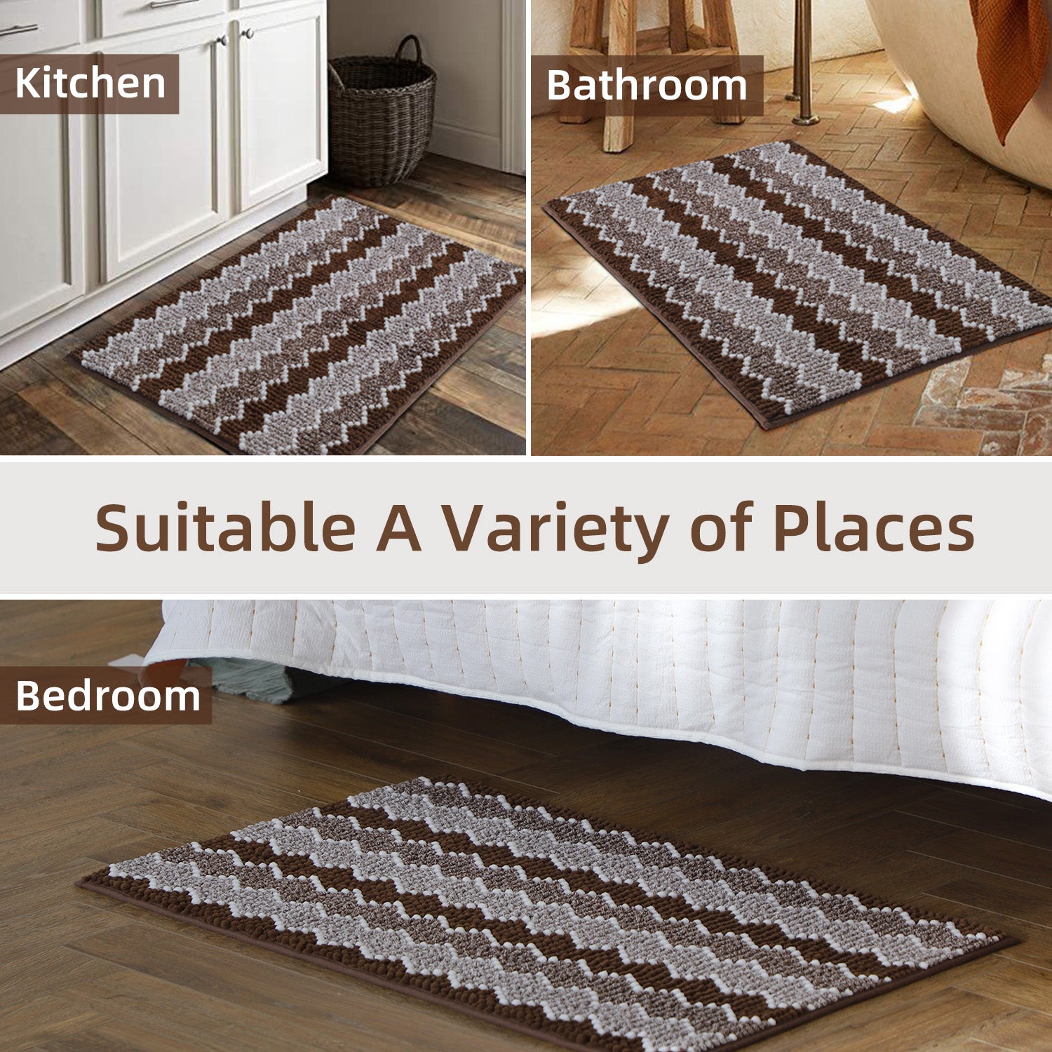 Mintorai Soft Absorbent Durable Non-Slip Bathroom Rug Mat, Room Decor, Graduation Gifts, Fathers Day Gift, Mother Gift