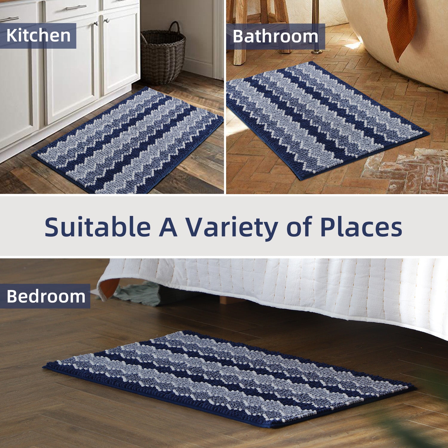 Mintorai Soft Absorbent Durable Non-Slip Bathroom Rug Mat, Room Decor, Graduation Gifts, Fathers Day Gift, Mother Gift