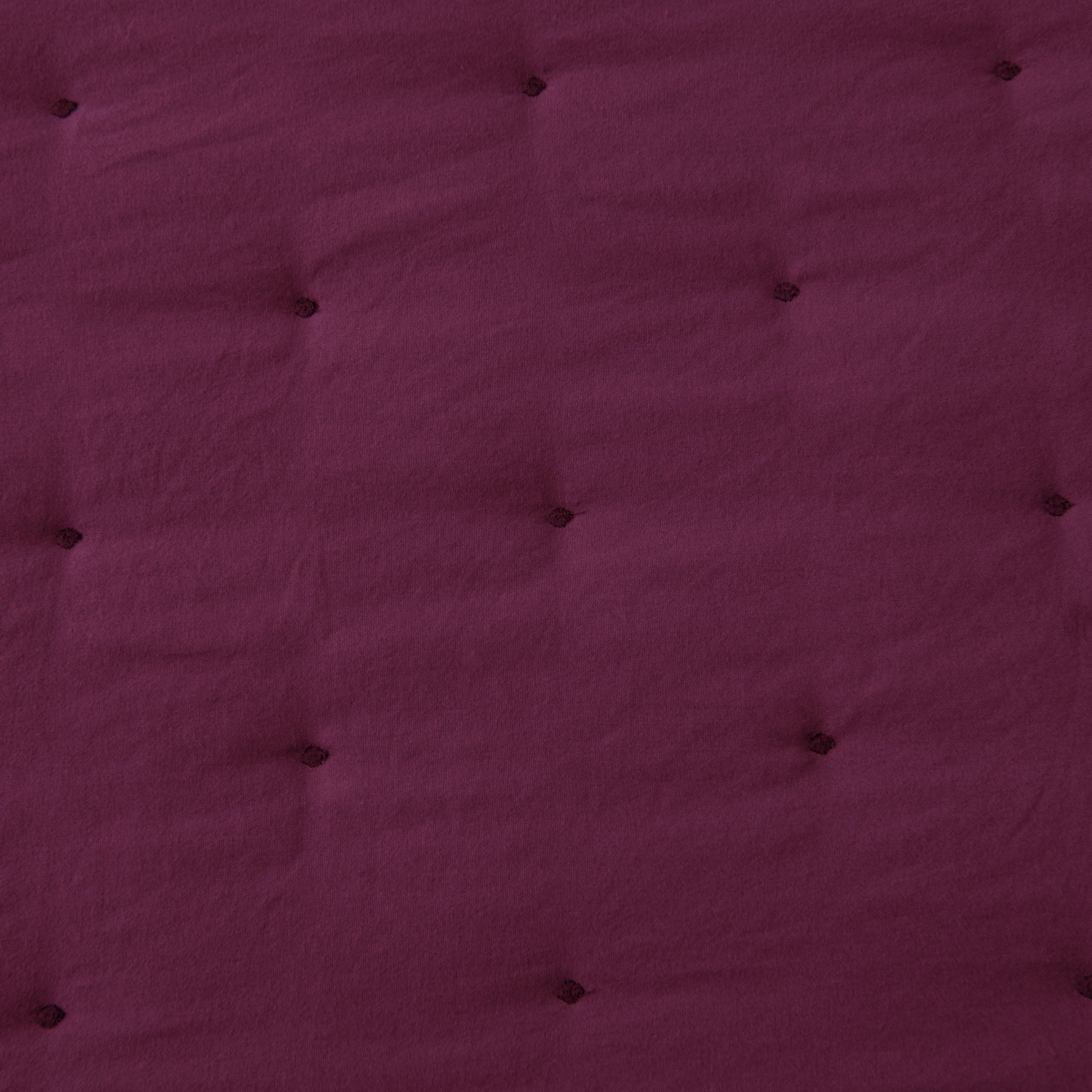 Mintorai Ultra Soft Nostalgic Dot Stitch Stone Washed Quilt Set, Red, Room Decor, Graduation Gifts