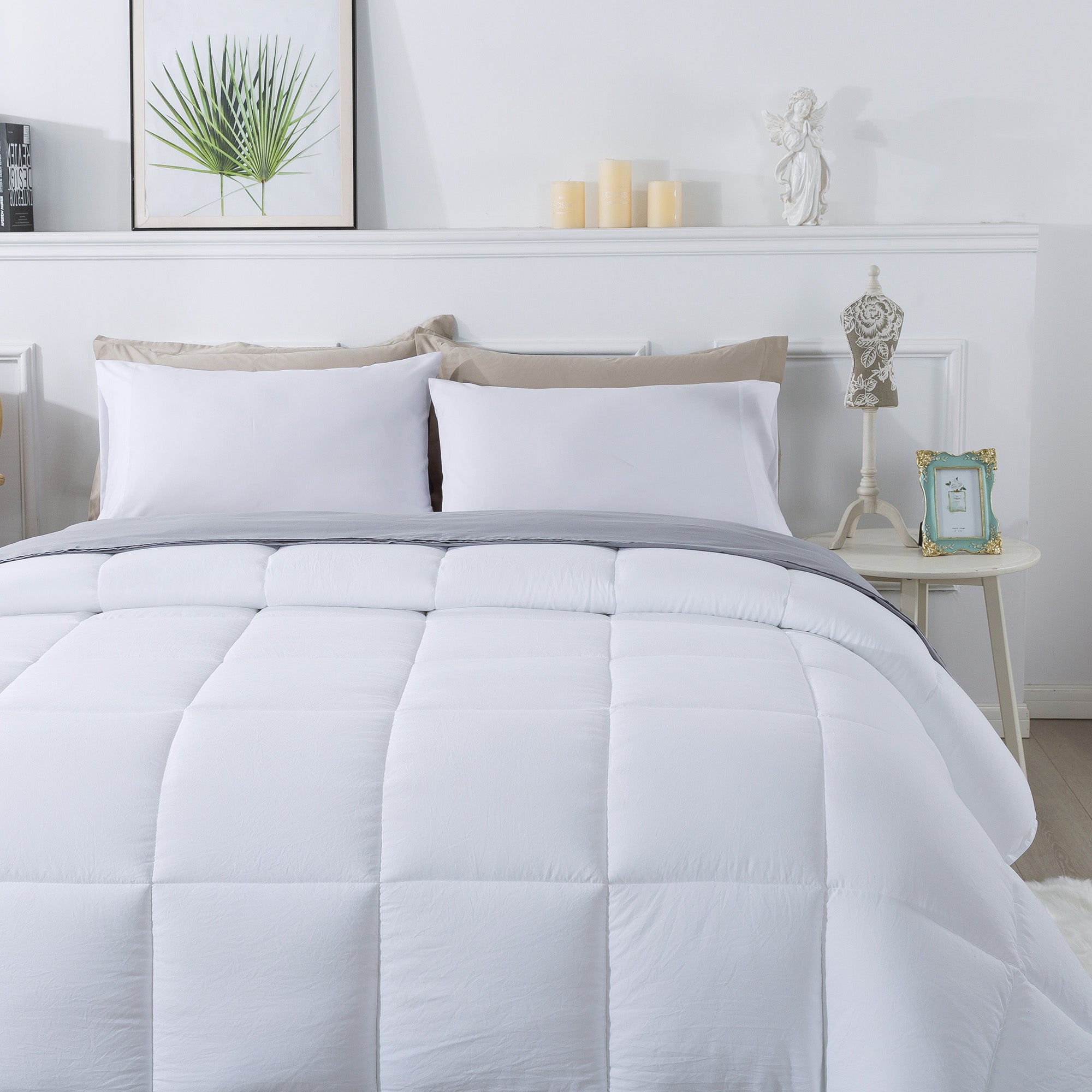 Mintorai Cozy 2-Tone Reversible Ultra Soft Heavy Comforter Set, Twin, Queen, King, Room Decor, Graduation Gifts, Mom Gift